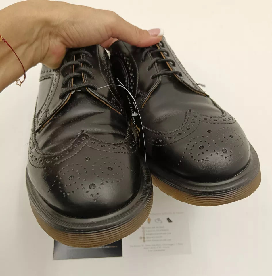Dr. Martens – Scarpe Brogue Classiche Stringate Pelle Nera