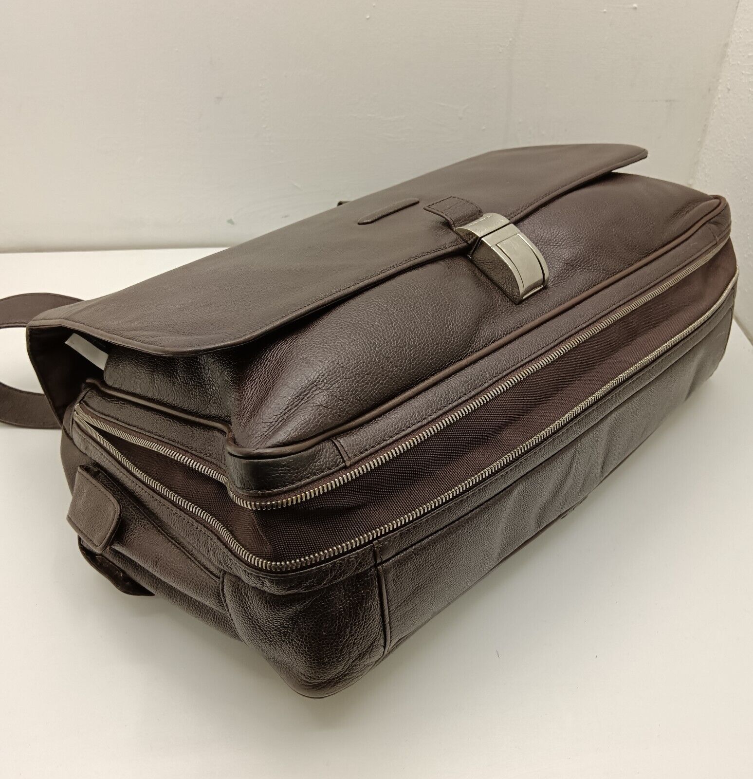 Piquadro – Cartella Modus Expandable Briefcase in Pelle Micro-Martellata