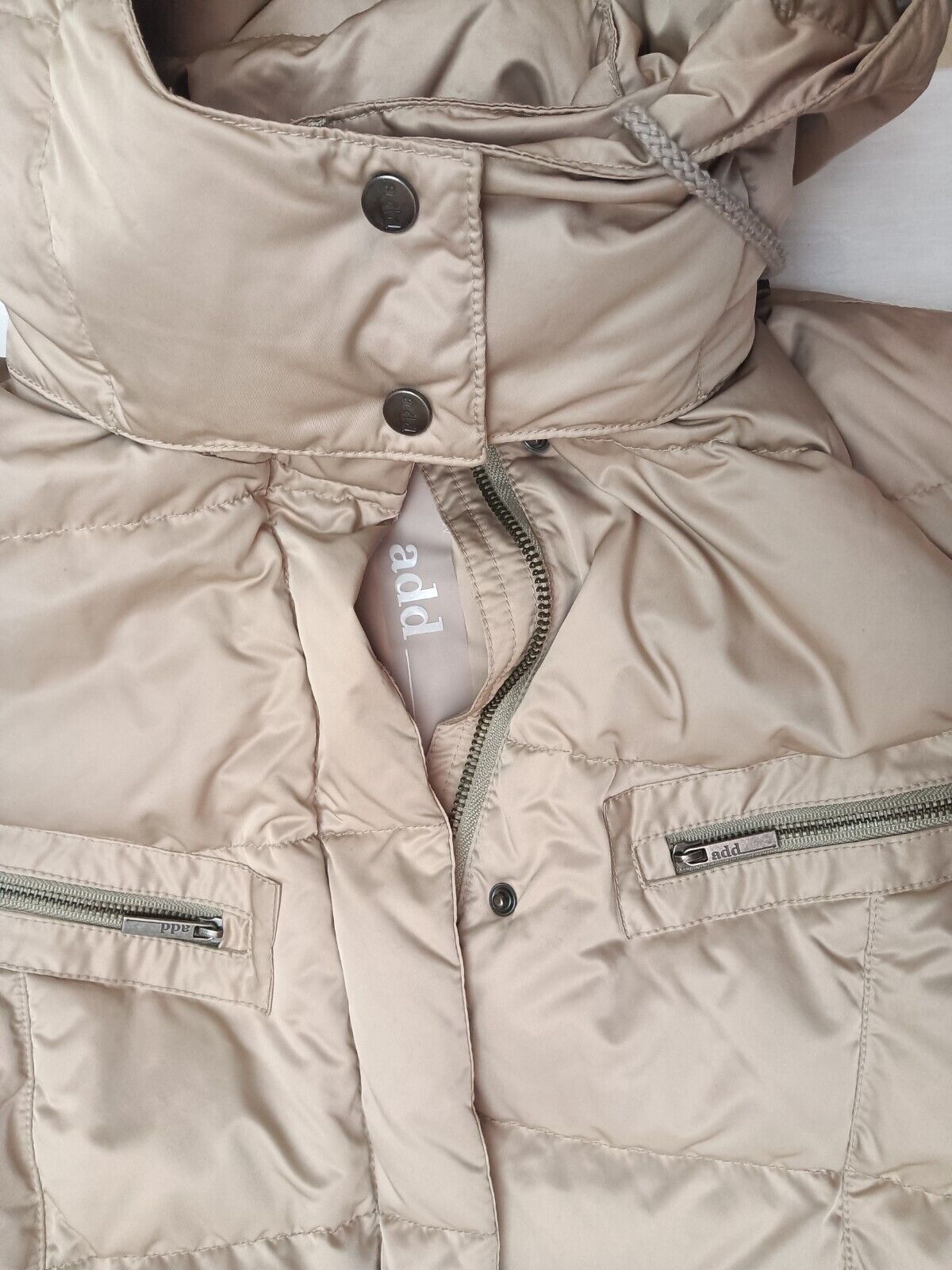 Add – Piumino Imbottito Donna con Martingala e cappuccio