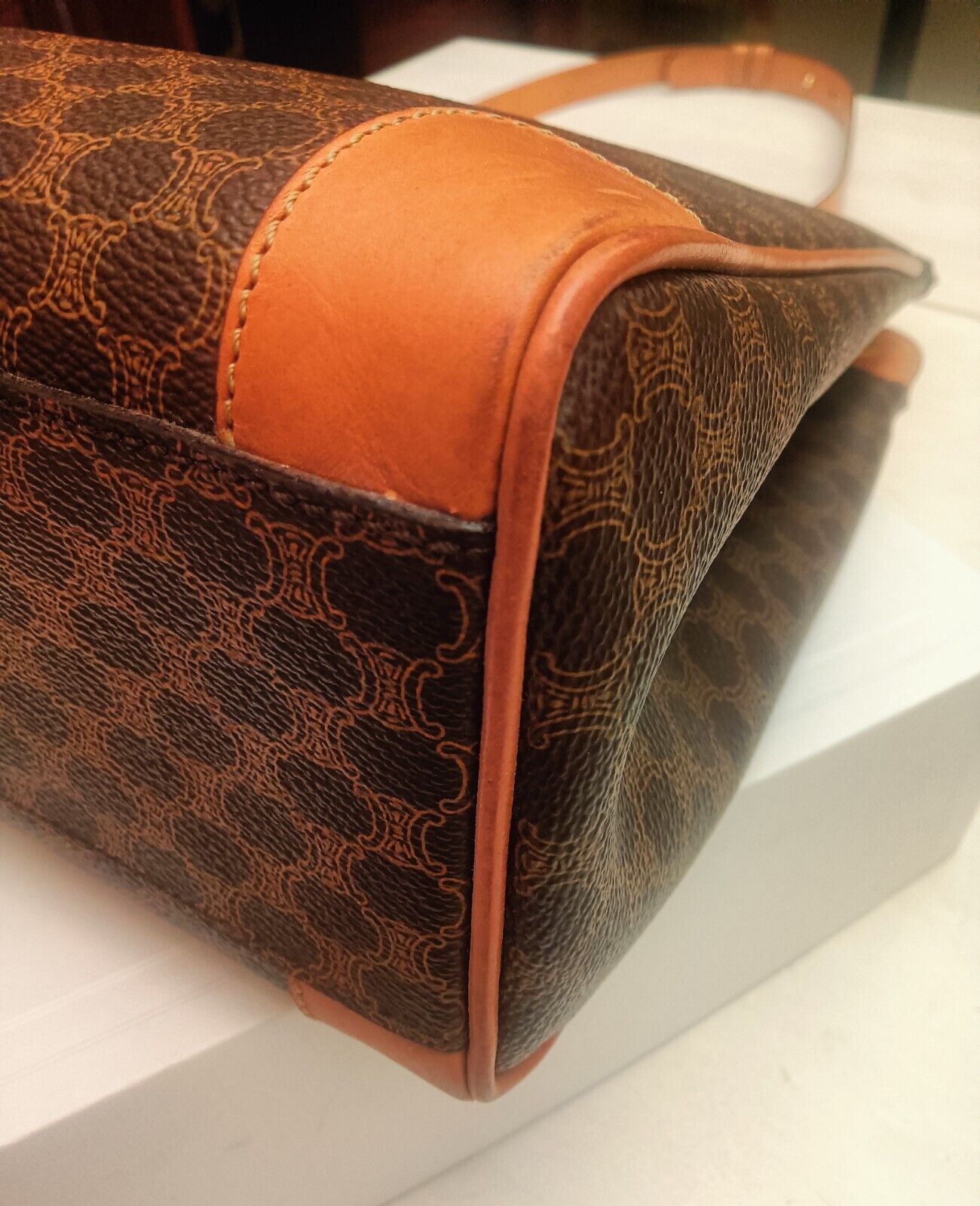 Celine - Tote Bag Macadam Pelle con Tracolla regolabile
