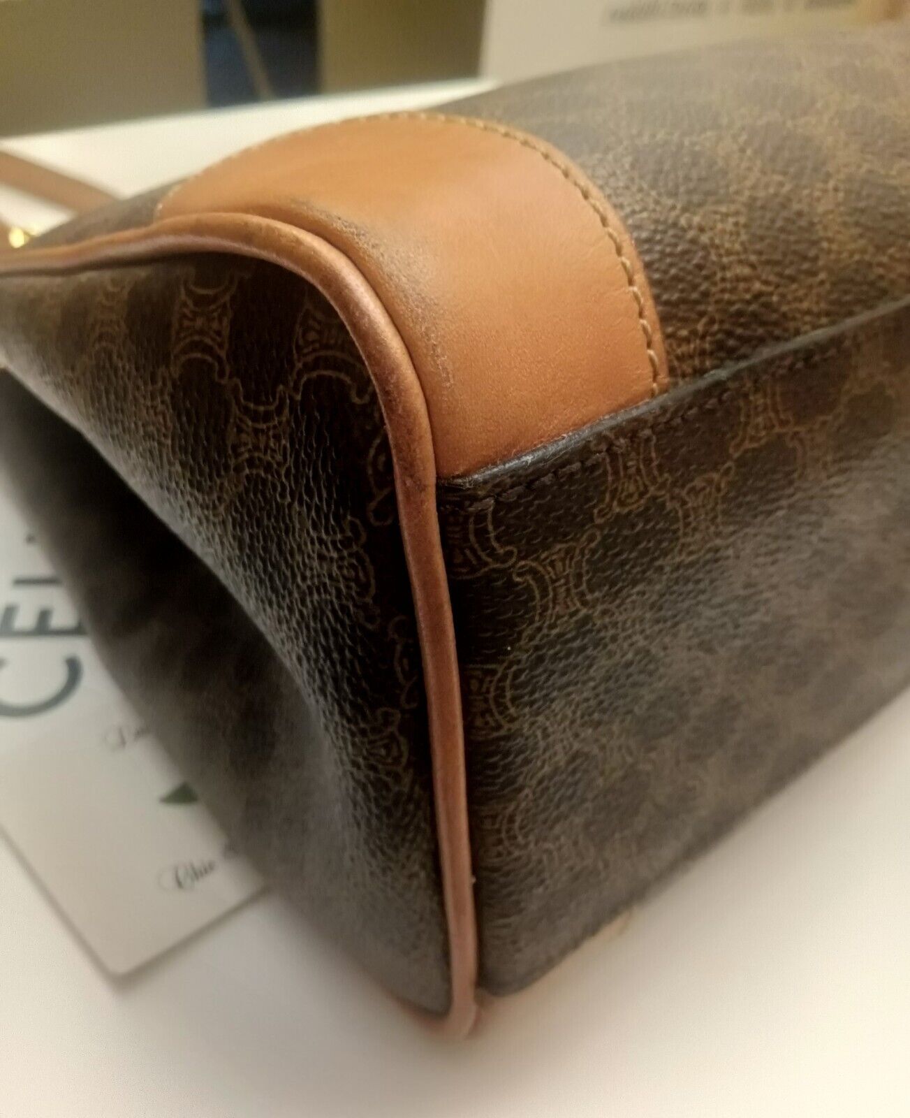 Celine - Tote Bag Macadam Pelle con Tracolla regolabile