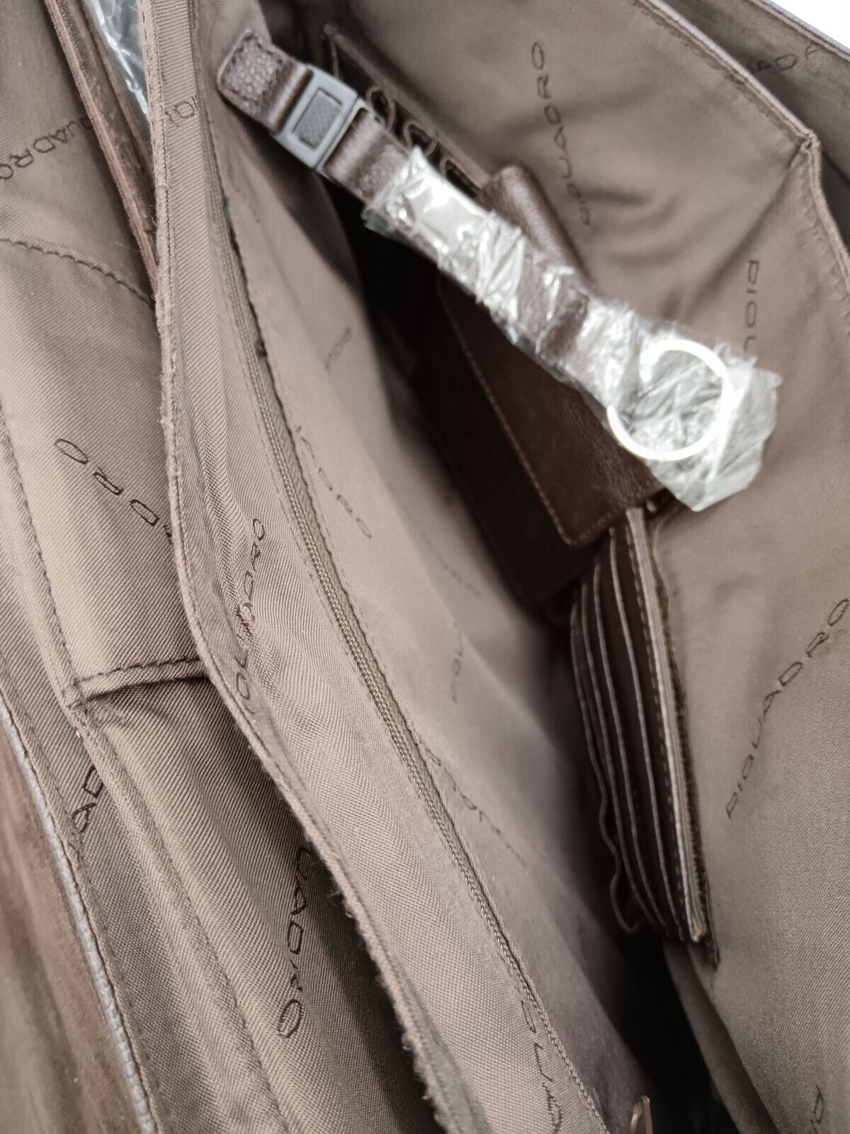 Piquadro – Cartella Modus Expandable Briefcase in Pelle Micro-Martellata