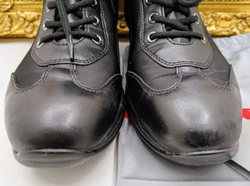 Prada – Stivaletti Sneakers Nappa e Gabardine Tech Nere Full Set