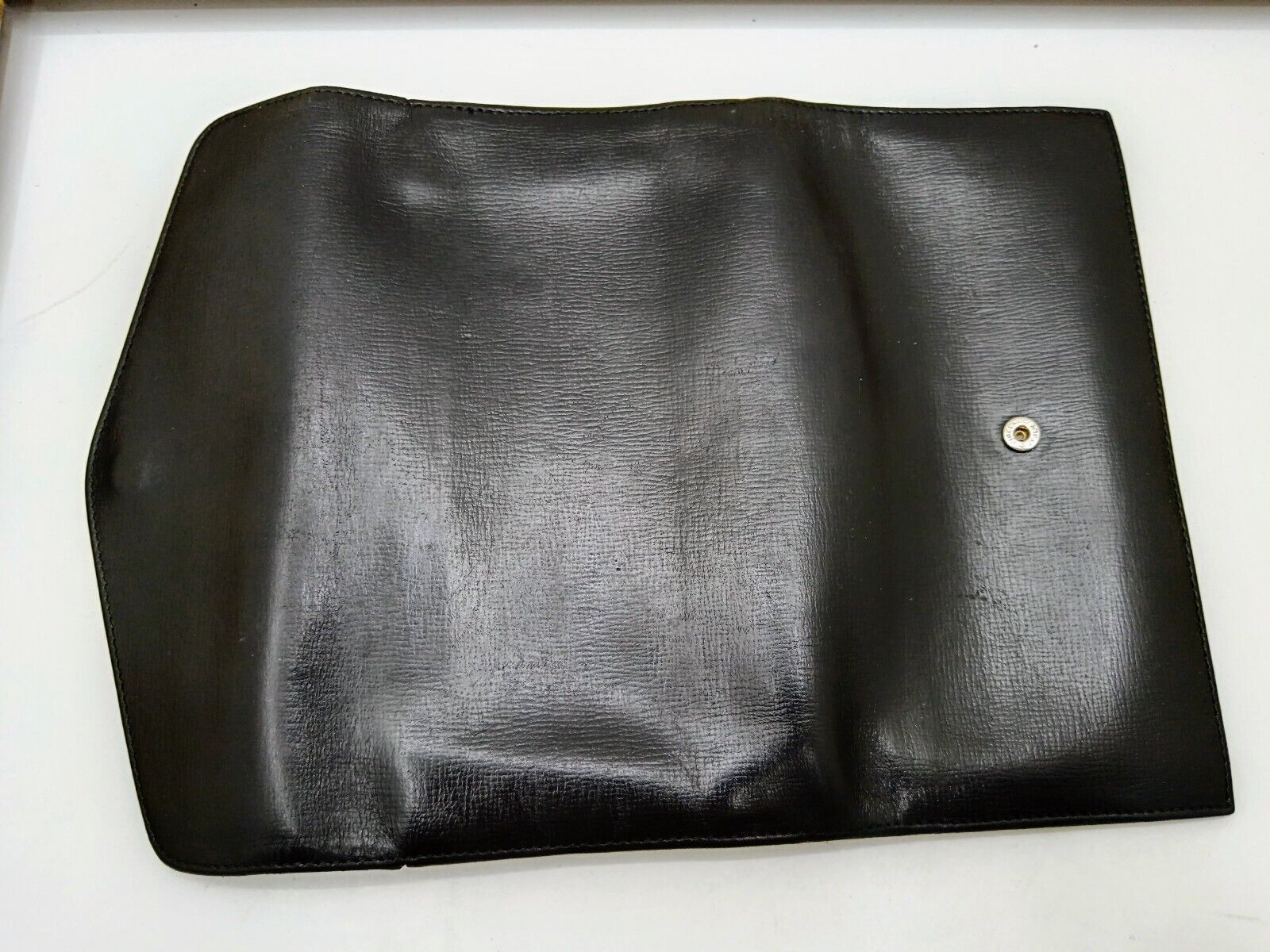 Valextra – Portafoglio Continental Donna Pelle Nera Vintage