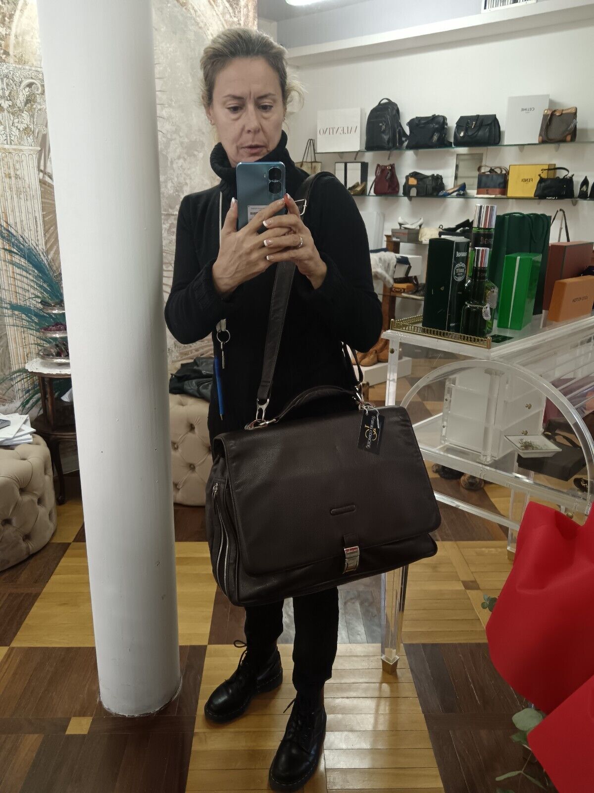 Piquadro – Cartella Modus Expandable Briefcase in Pelle Micro-Martellata