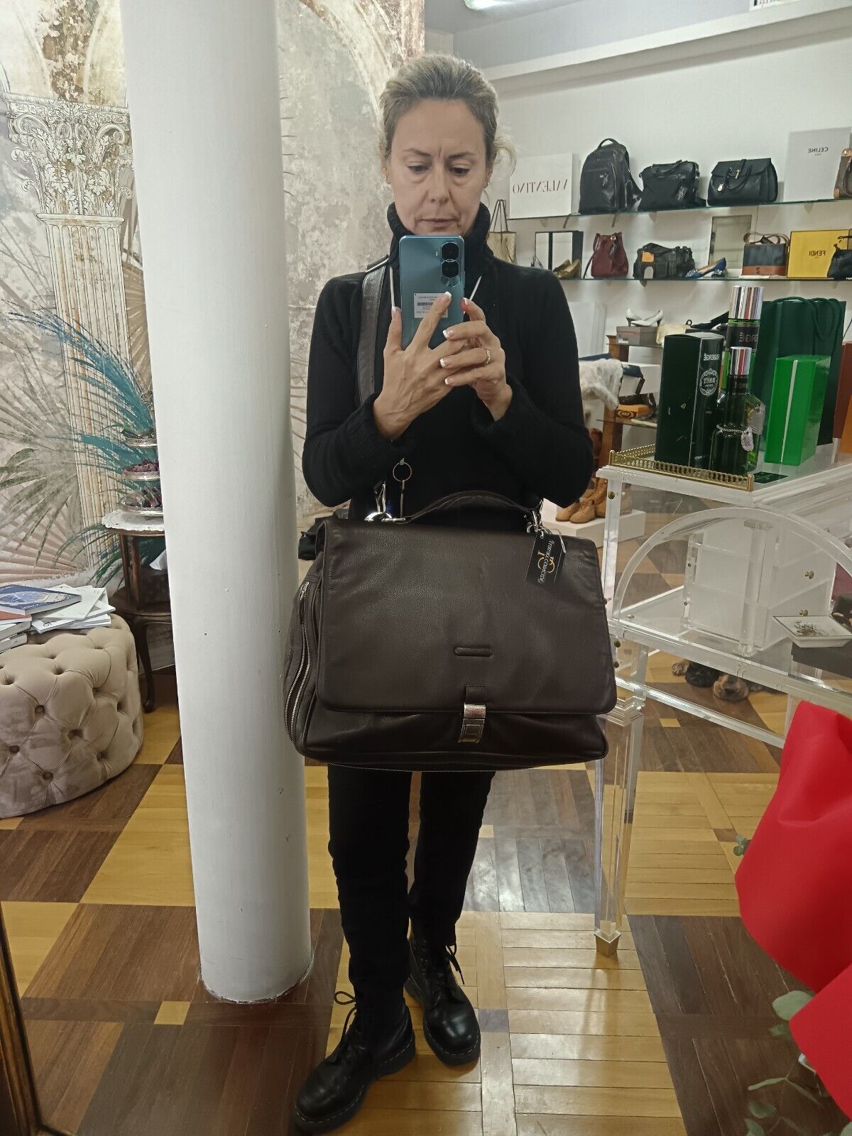 Piquadro – Cartella Modus Expandable Briefcase in Pelle Micro-Martellata