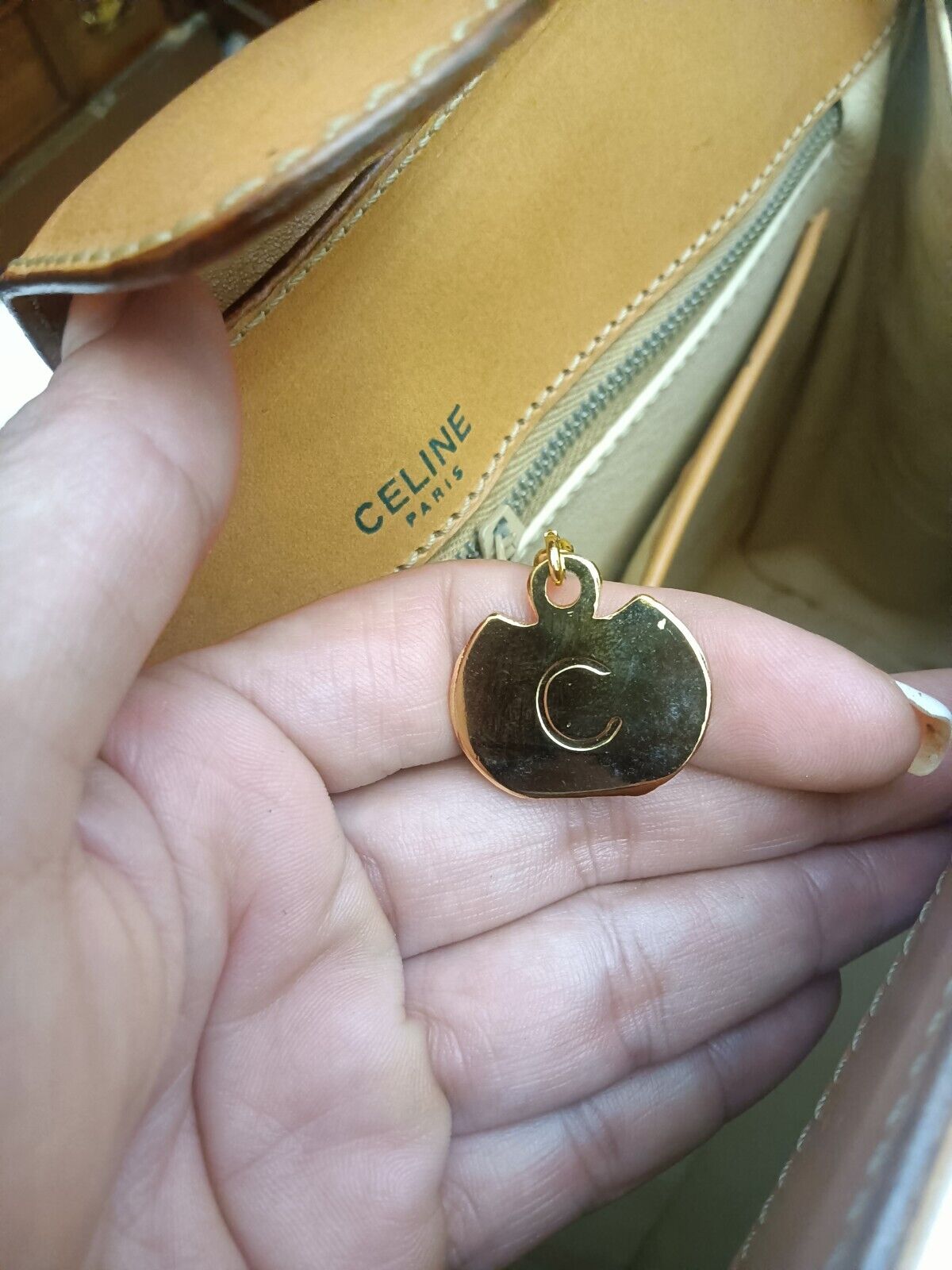 Celine - Tote Bag Macadam Pelle con Tracolla regolabile
