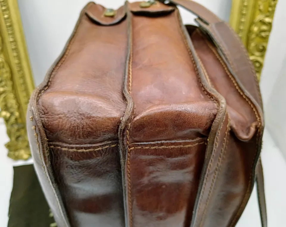 The Bridge – Cartella Porta Ombrello Linea Story in Pelle Marrone Vintage
