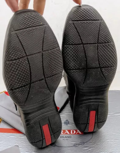 Prada – Stivaletti Sneakers Nappa e Gabardine Tech Nere Full Set