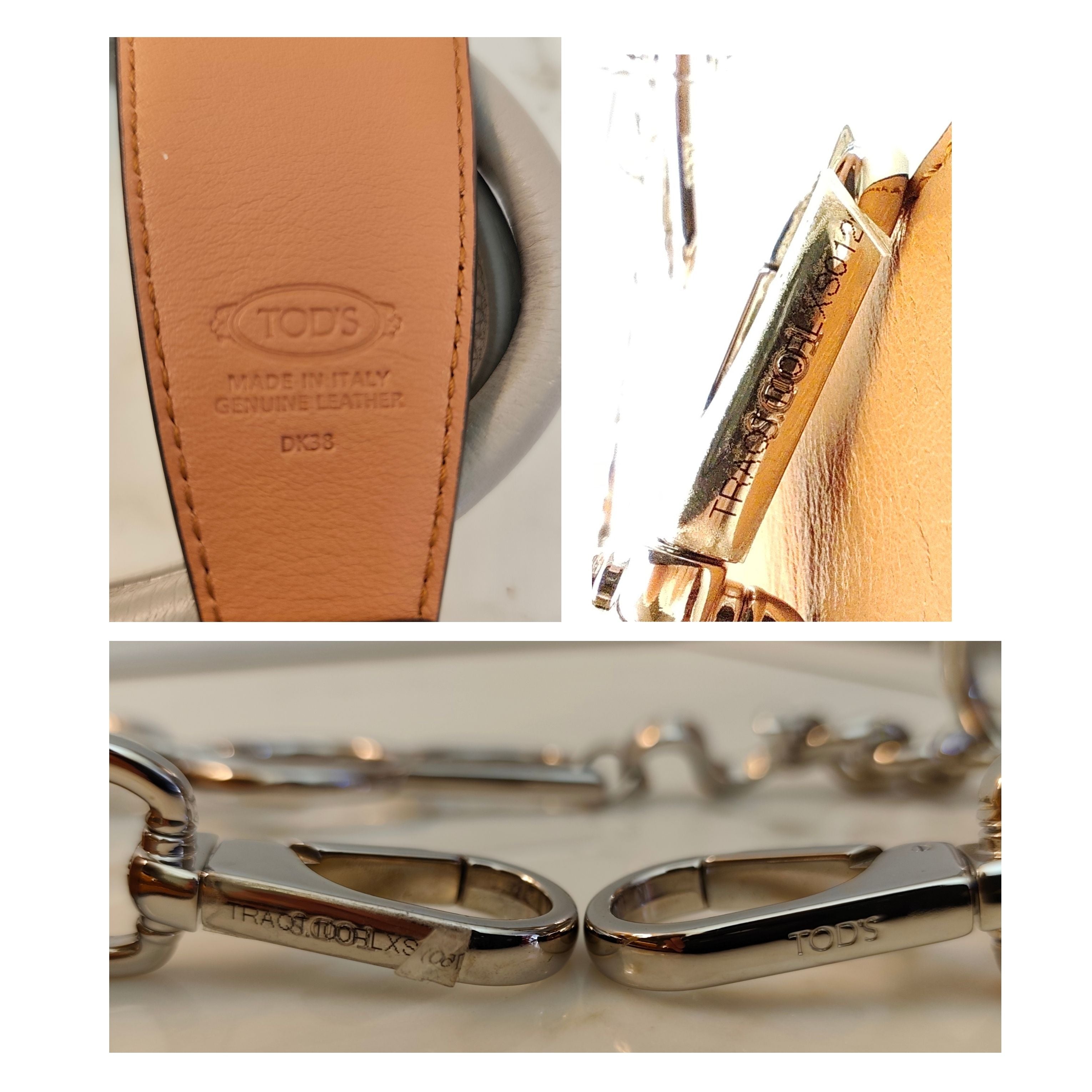 Tod’s – Borsa “Double T” Pelle Azzurro Polvere