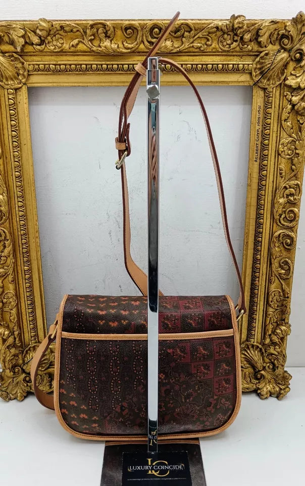 Escada - Camera Bag Tracolla Vintage in Canvas Fantasia