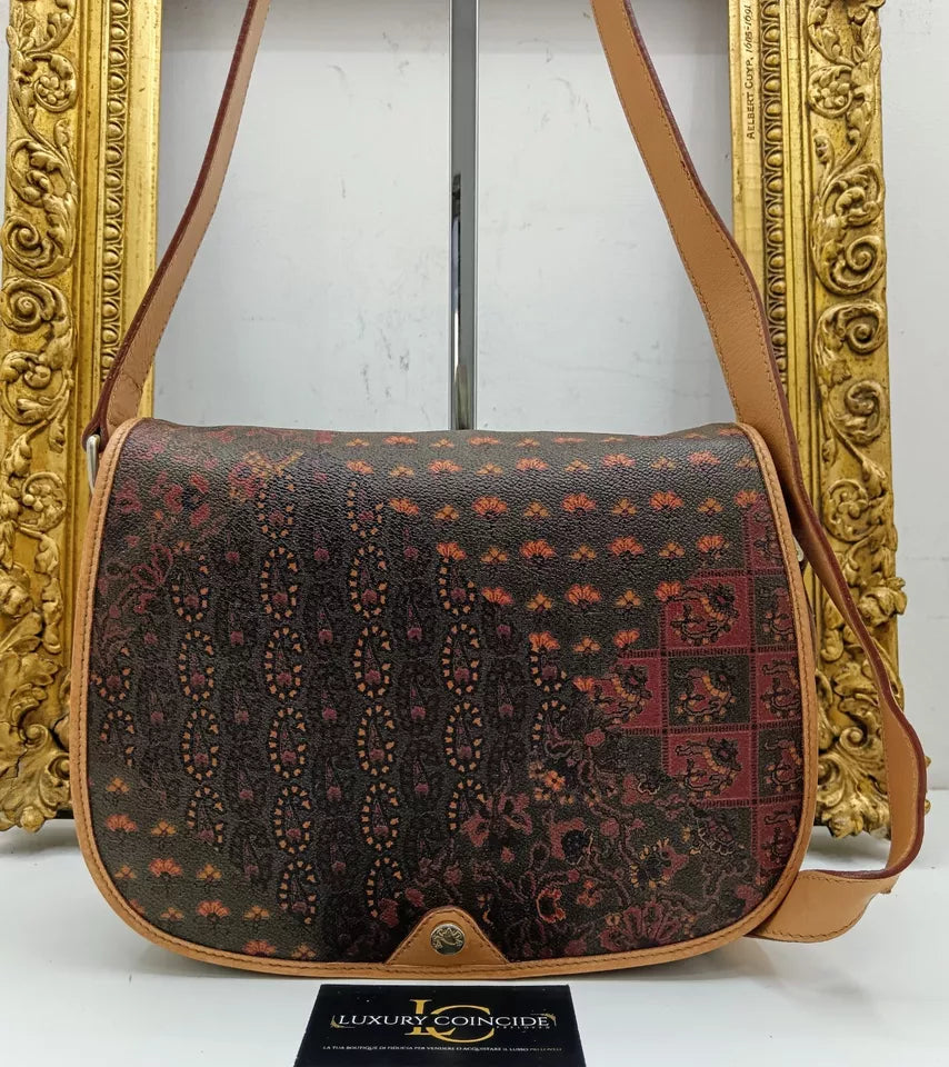 Escada - Camera Bag Tracolla Vintage in Canvas Fantasia