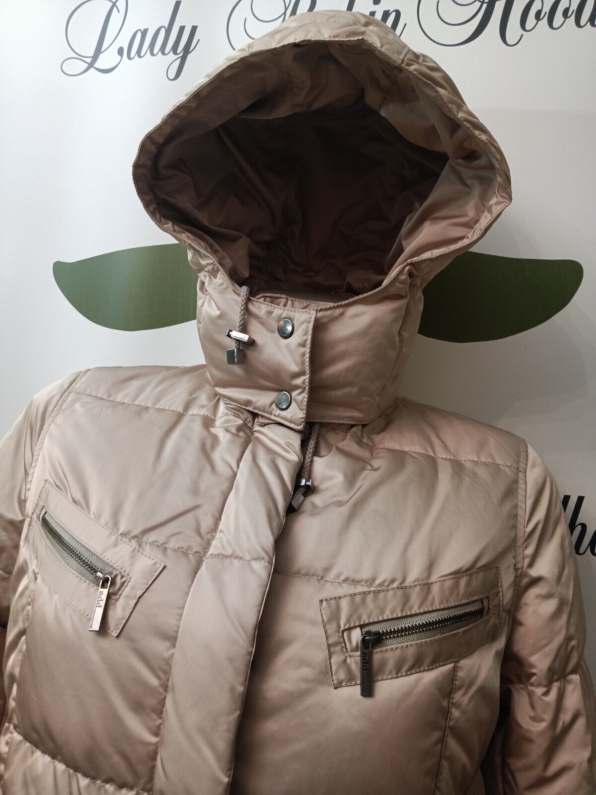 Add – Piumino Imbottito Donna con Martingala e cappuccio