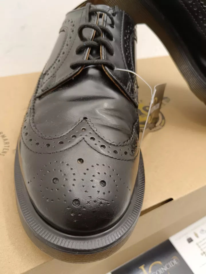Dr. Martens – Scarpe Brogue Classiche Stringate Pelle Nera