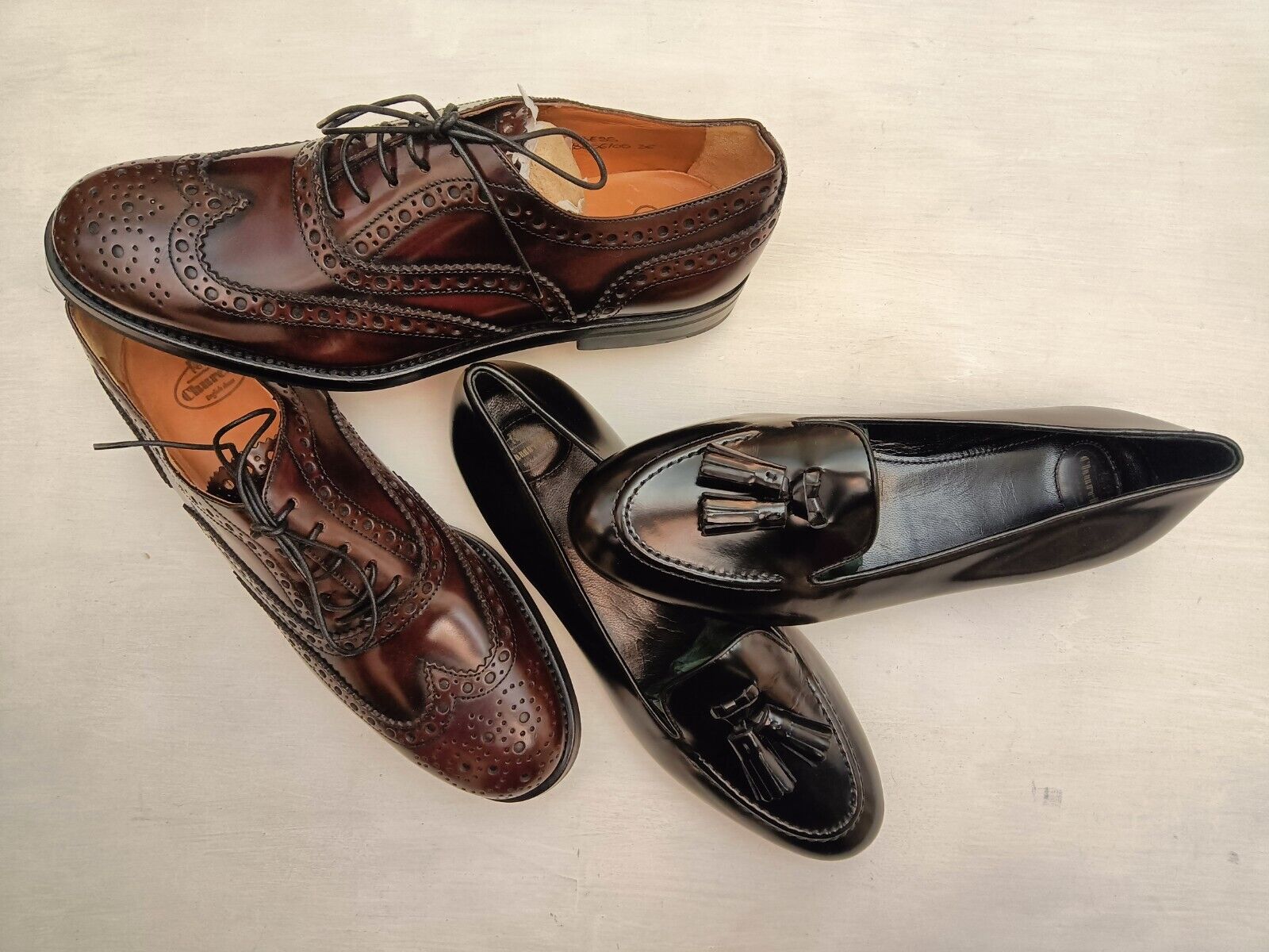 Church’s – Mocassini Donna Burwood WG Oxford Brogue Stringate in Pelle Burgundy