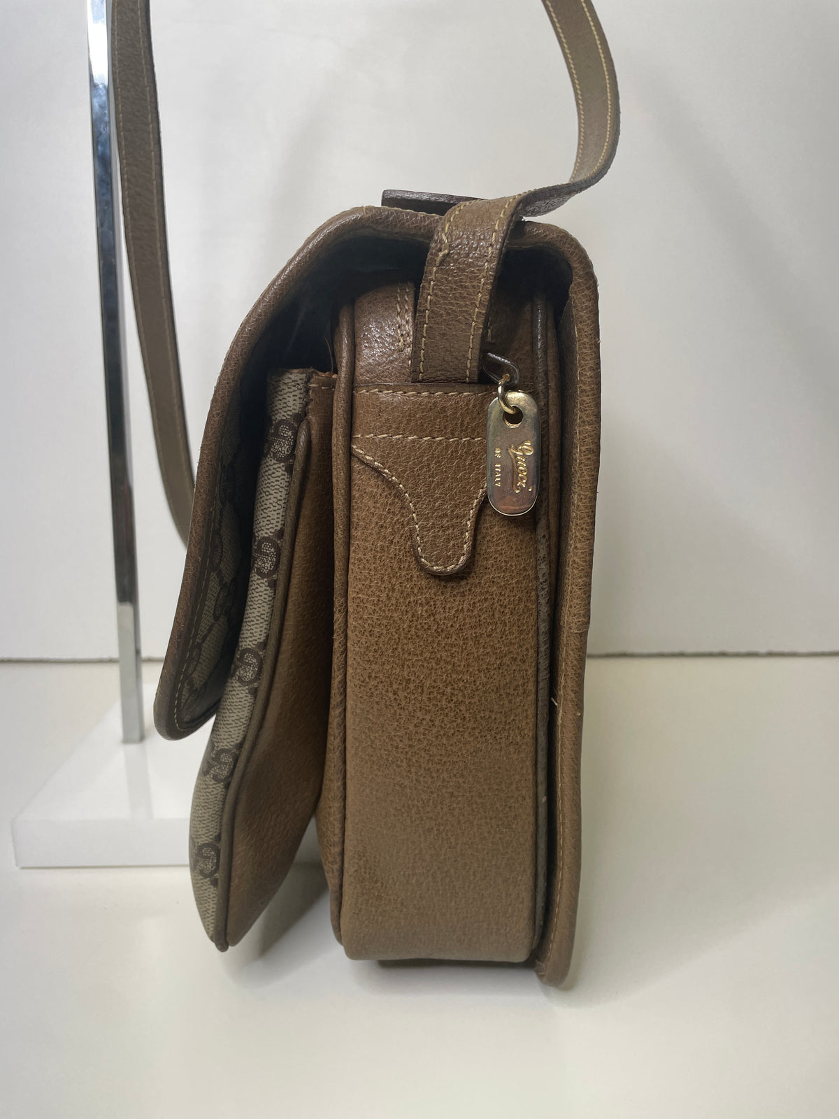 Gucci Ophidia Mega Camera Bag/Valigetta GG Beige con Tracolla