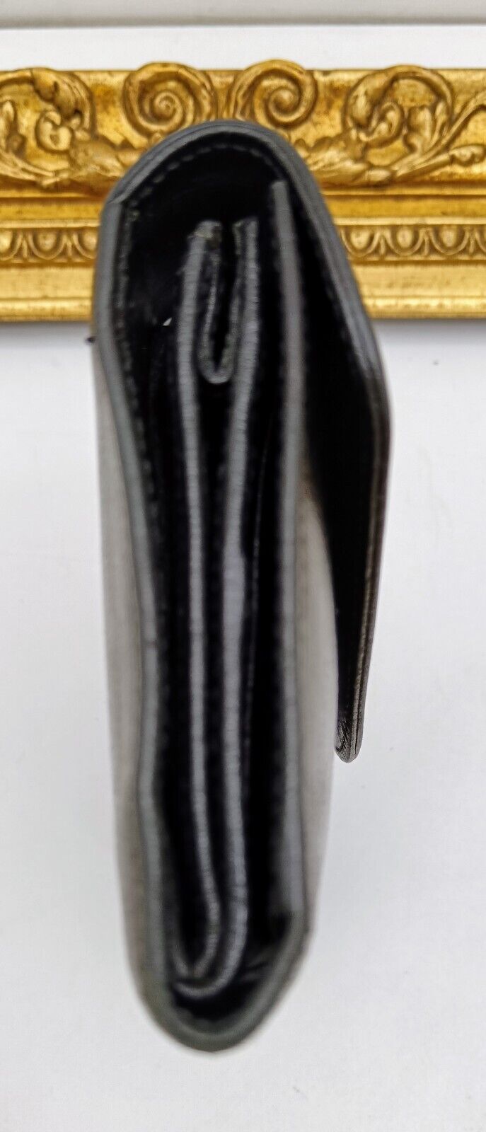 Valextra – Portafoglio Continental Donna Pelle Nera Vintage