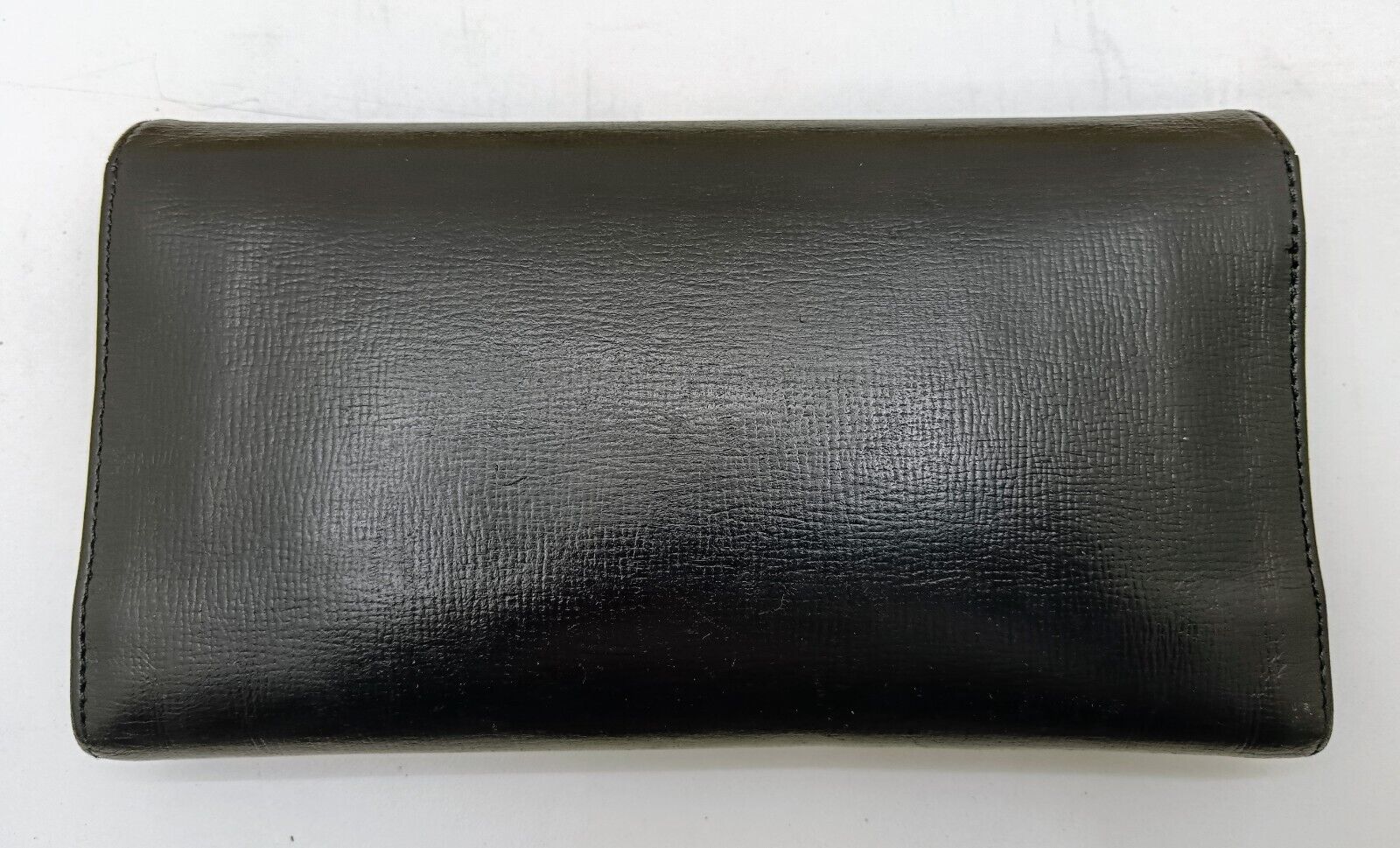 Valextra – Portafoglio Continental Donna Pelle Nera Vintage