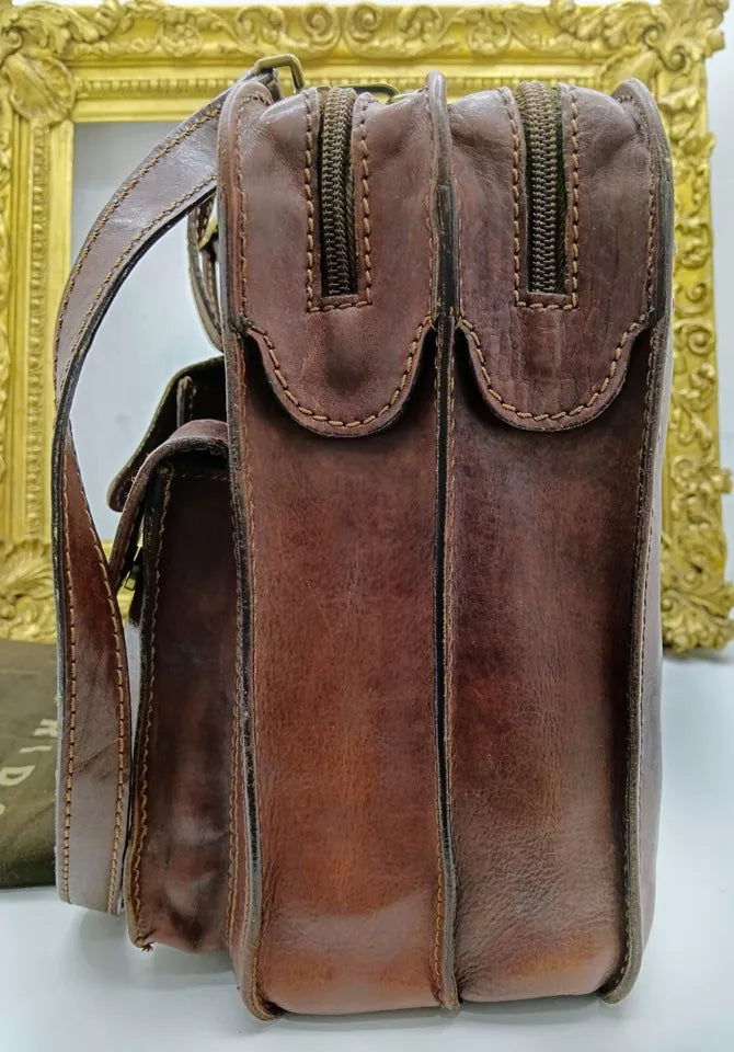 The Bridge – Cartella Porta Ombrello Linea Story in Pelle Marrone Vintage