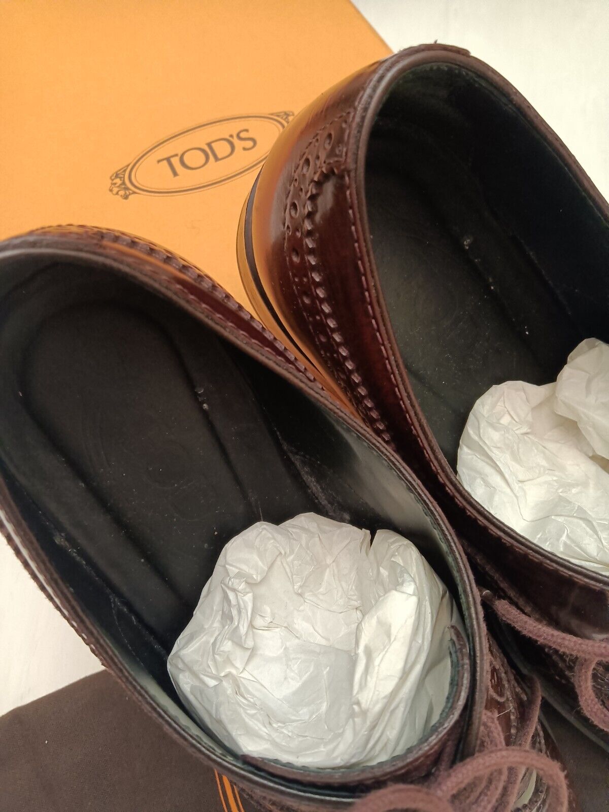 Tod’s - Scarpe Stringate Oxford Donna Pelle Bordeaux