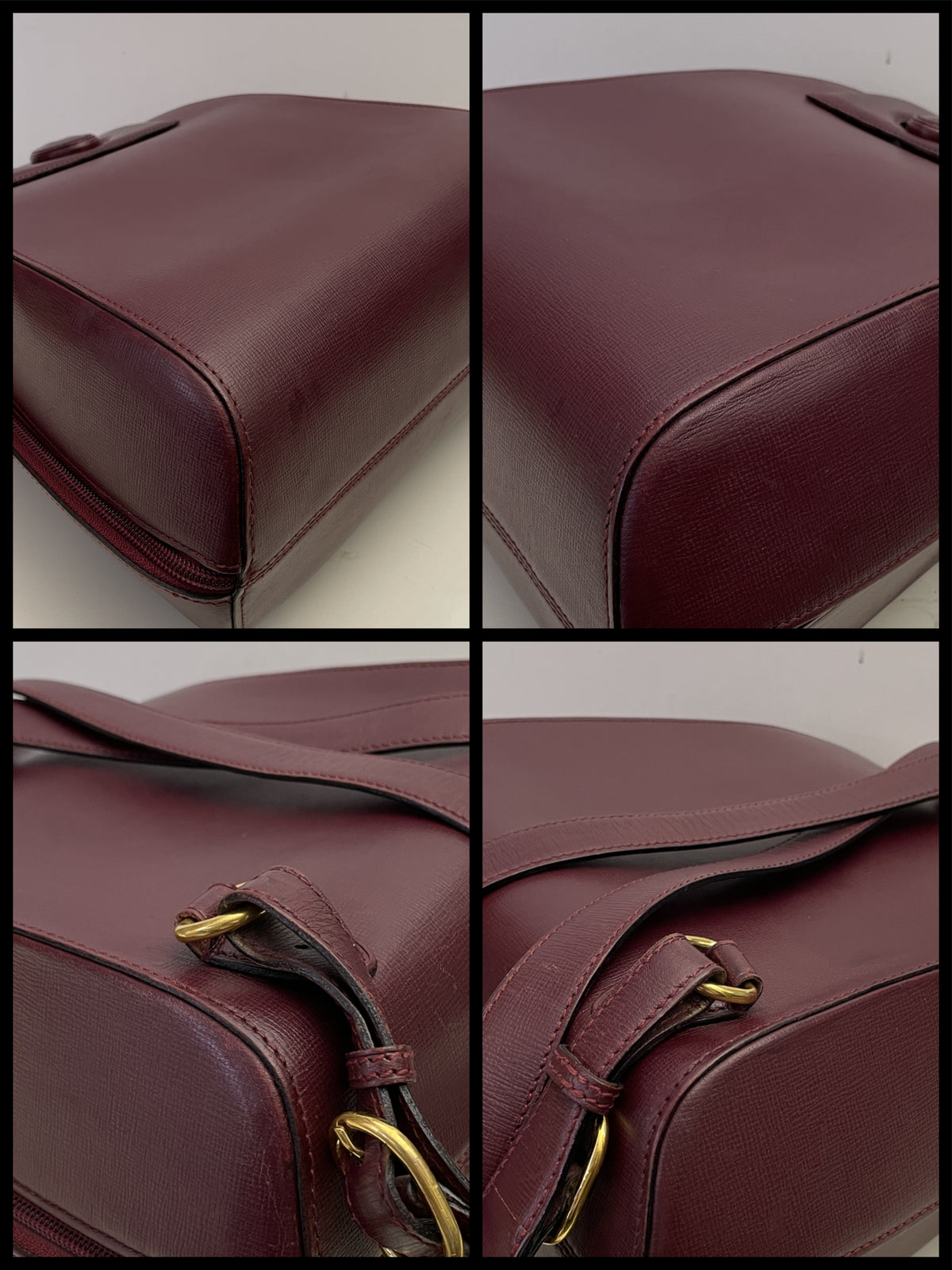 Cartier - Zaino Con Chiusura Girello Pelle Bordeaux