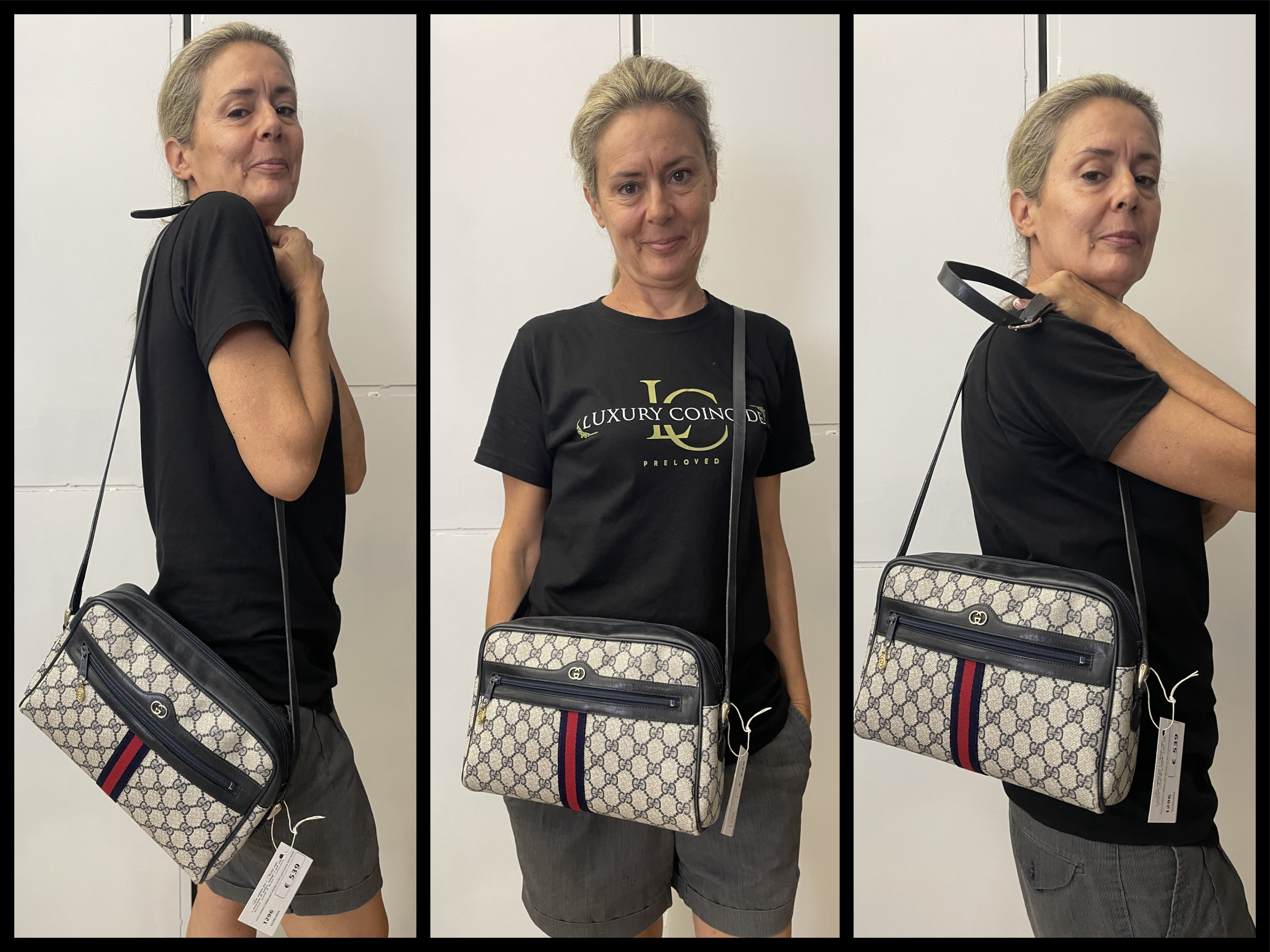 Gucci - Ophidia Camera Bag Postina Blu a Tracolla Vintage