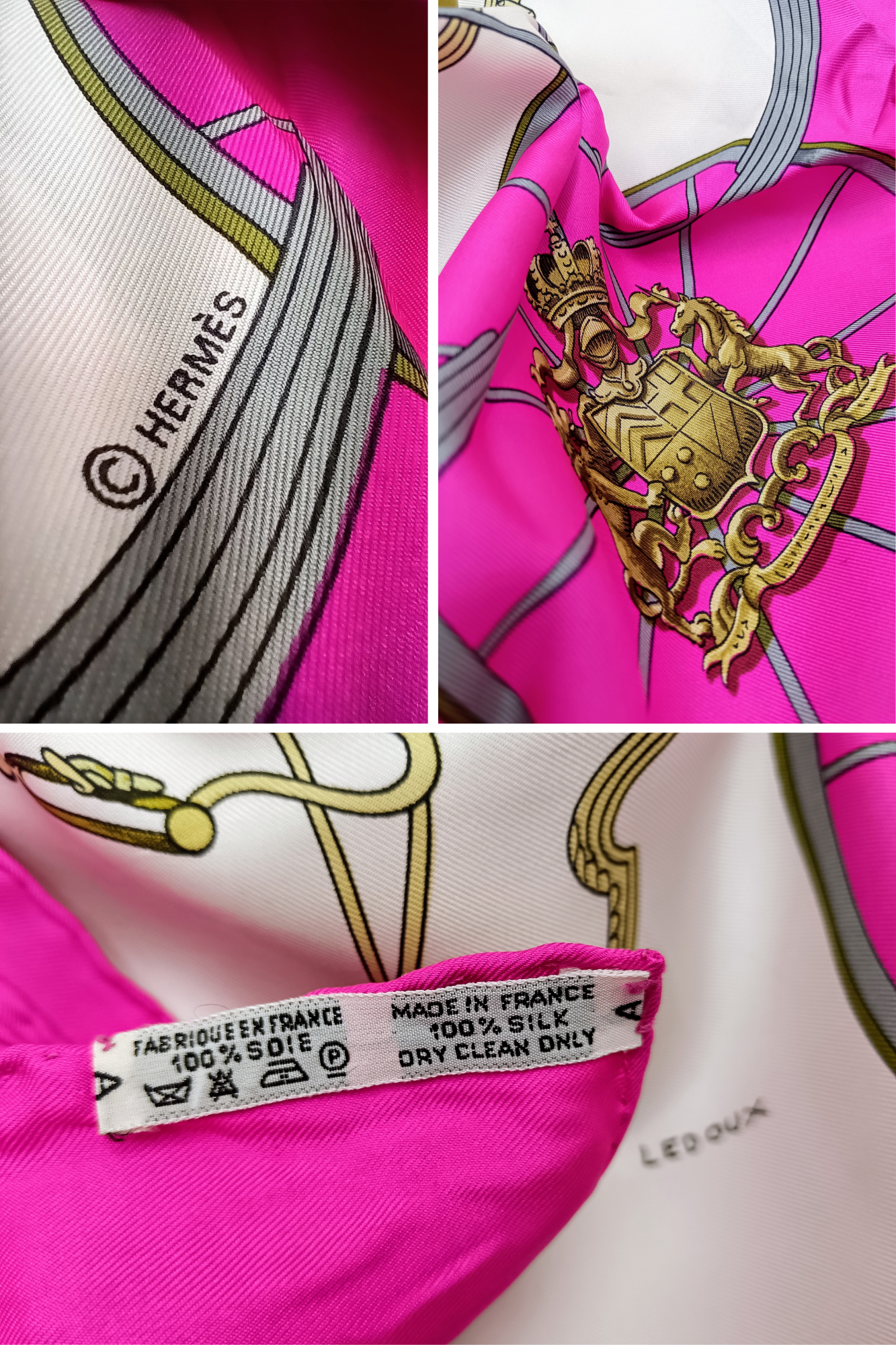 Hermès - Foulard Carré in Seta "Spring" Philippe Ledoux