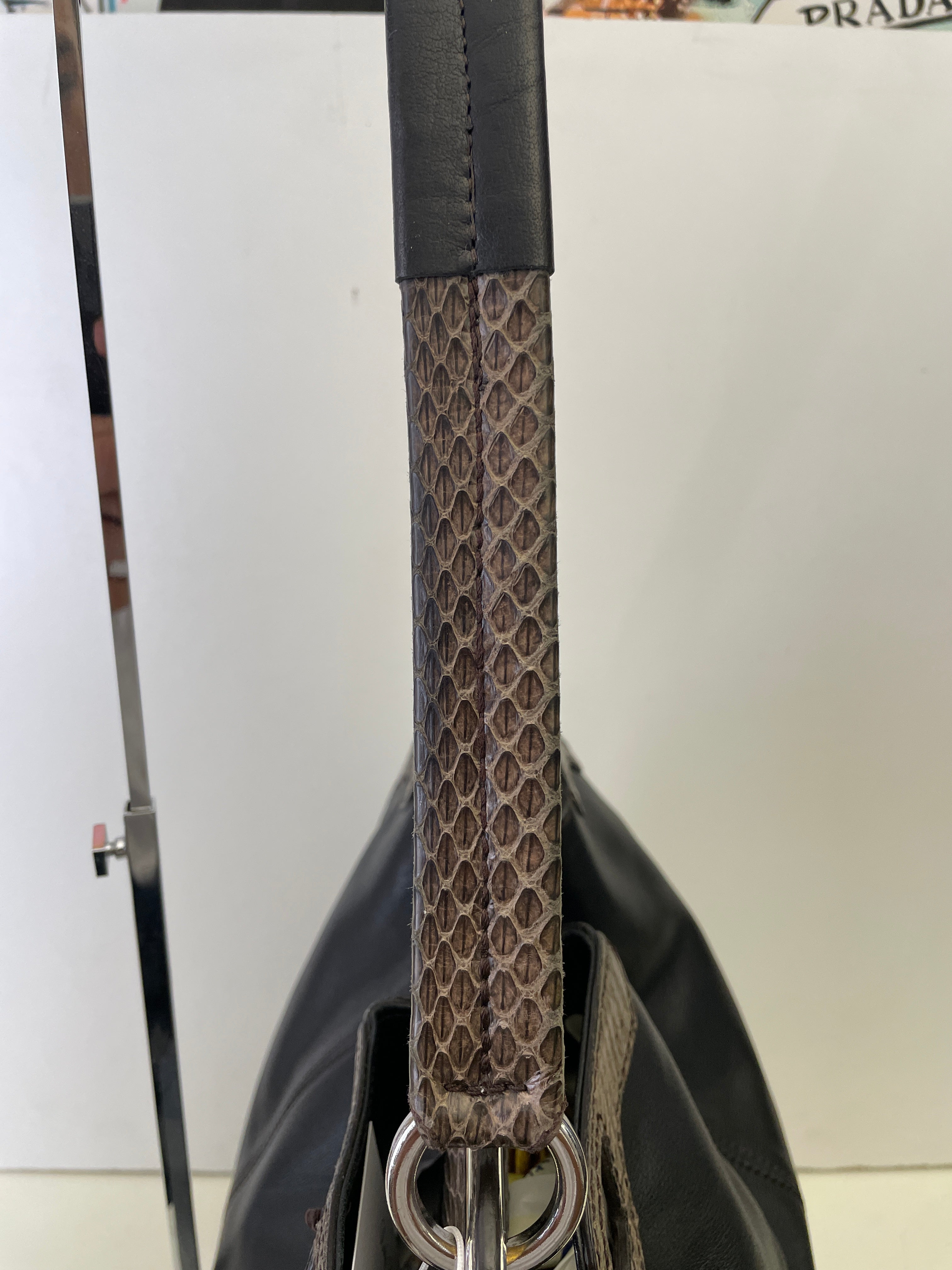 Cartier Marcello Bislunga Pelle Nera Con Tracolla