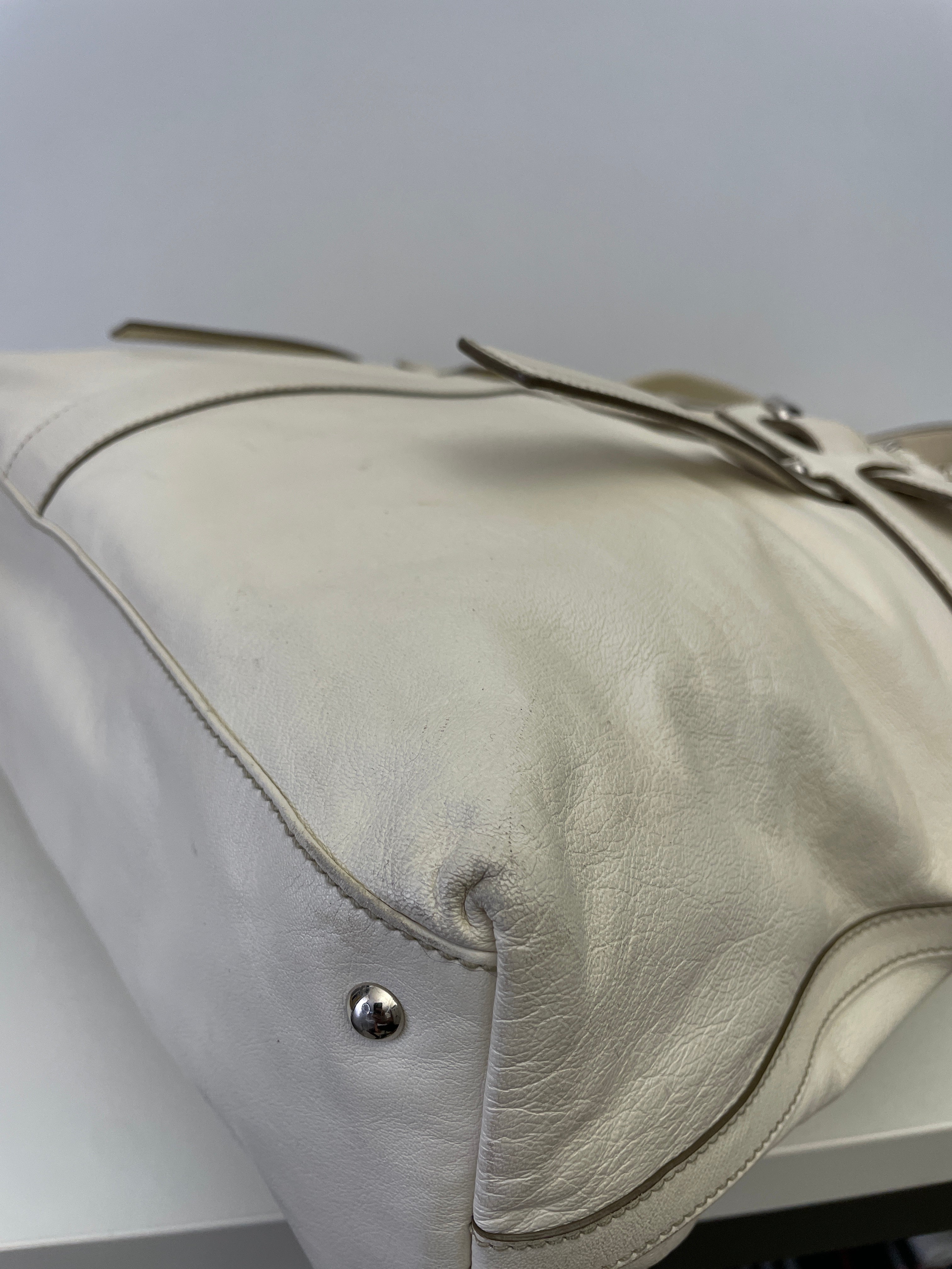 Ferragamo - Borsa A Spalla Pelle Bianca