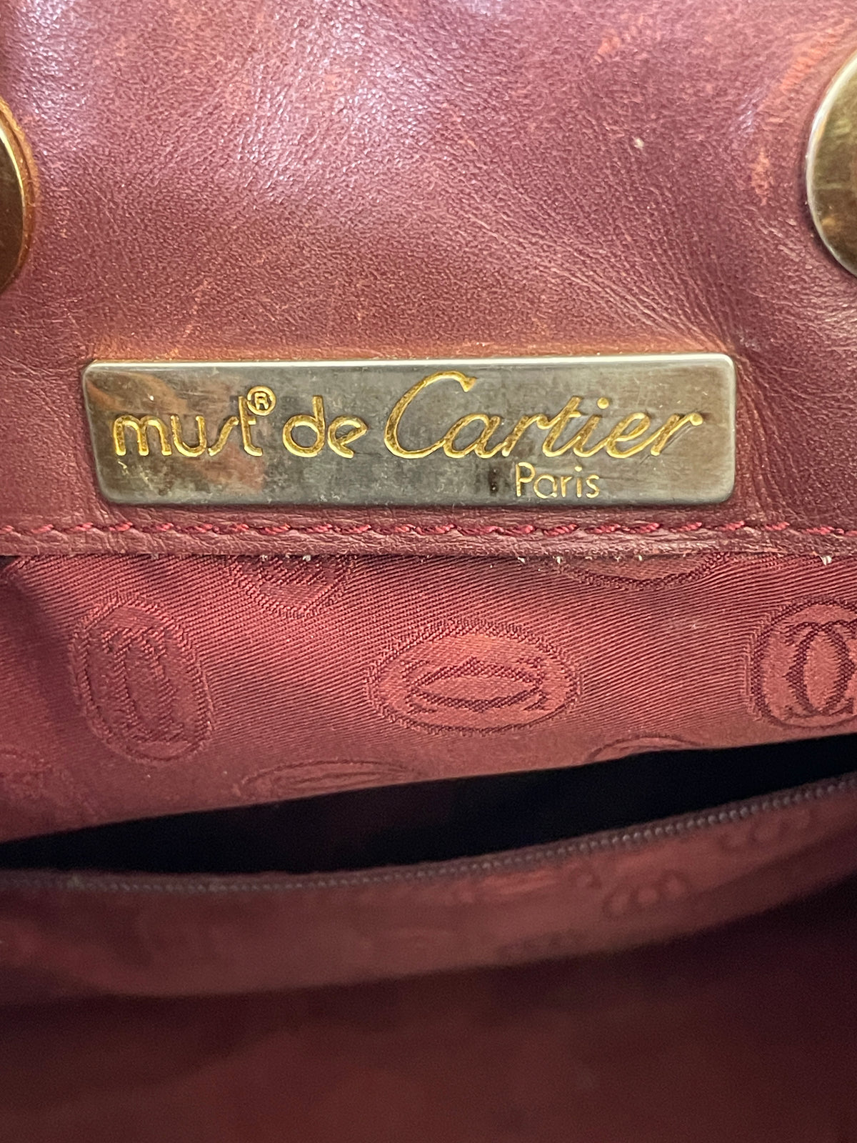 Cartier - Secchiello espandibile bordeaux scuro