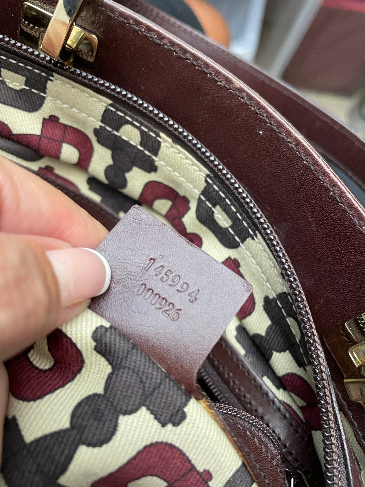 Gucci - Secchiello Guccissimo Punch In Pelle Bordeaux