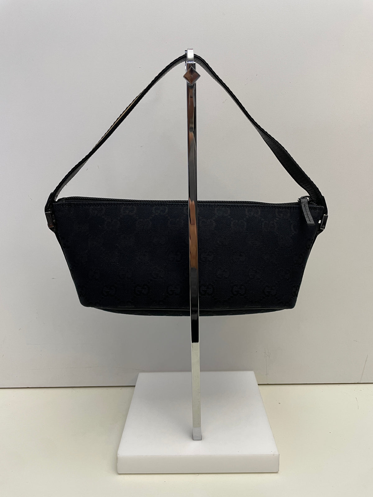 Gucci - Borsa Boat Tessuto Nero Gg Supreme