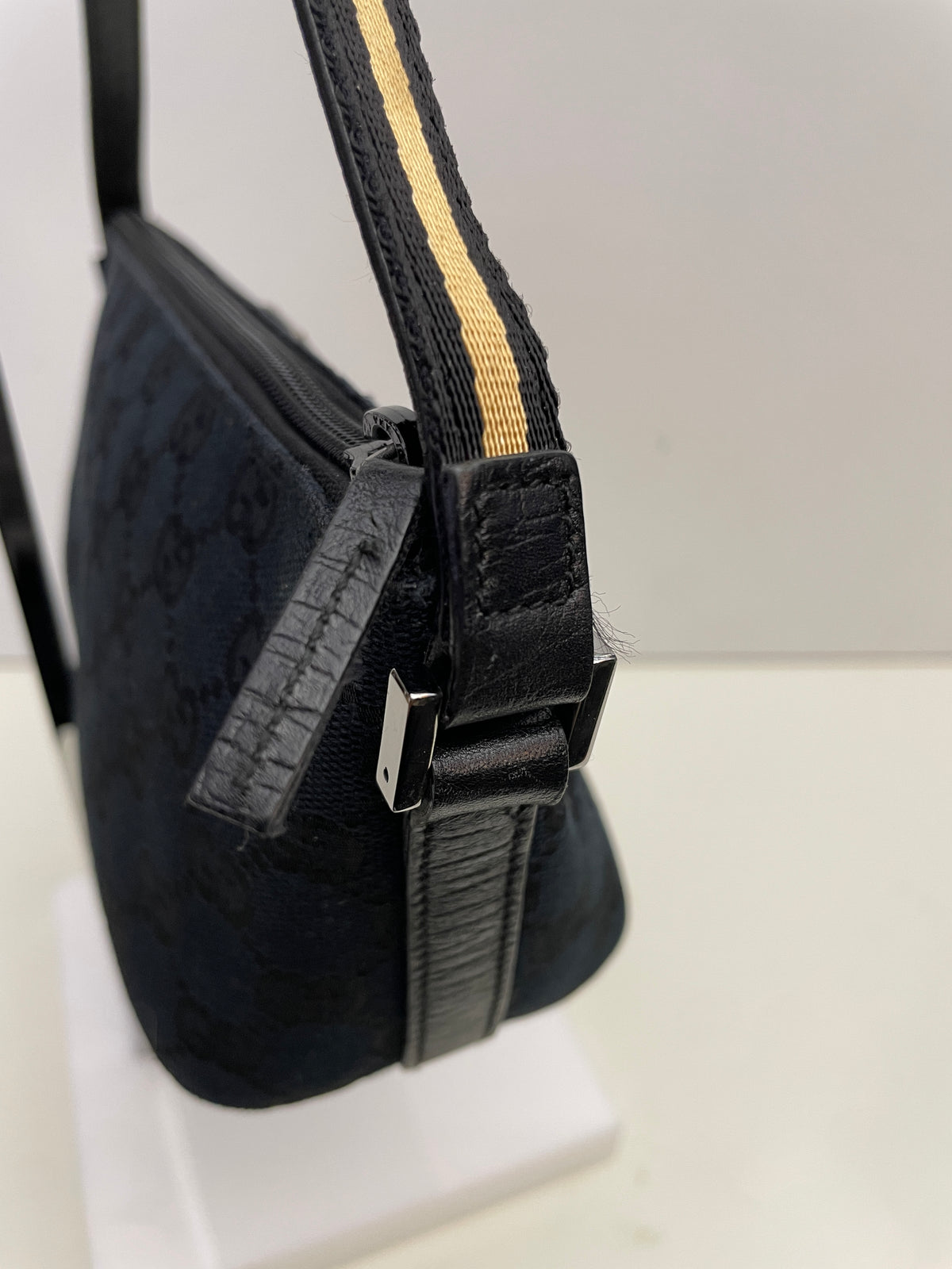 Gucci - Borsa Boat Tessuto Nero Gg Supreme