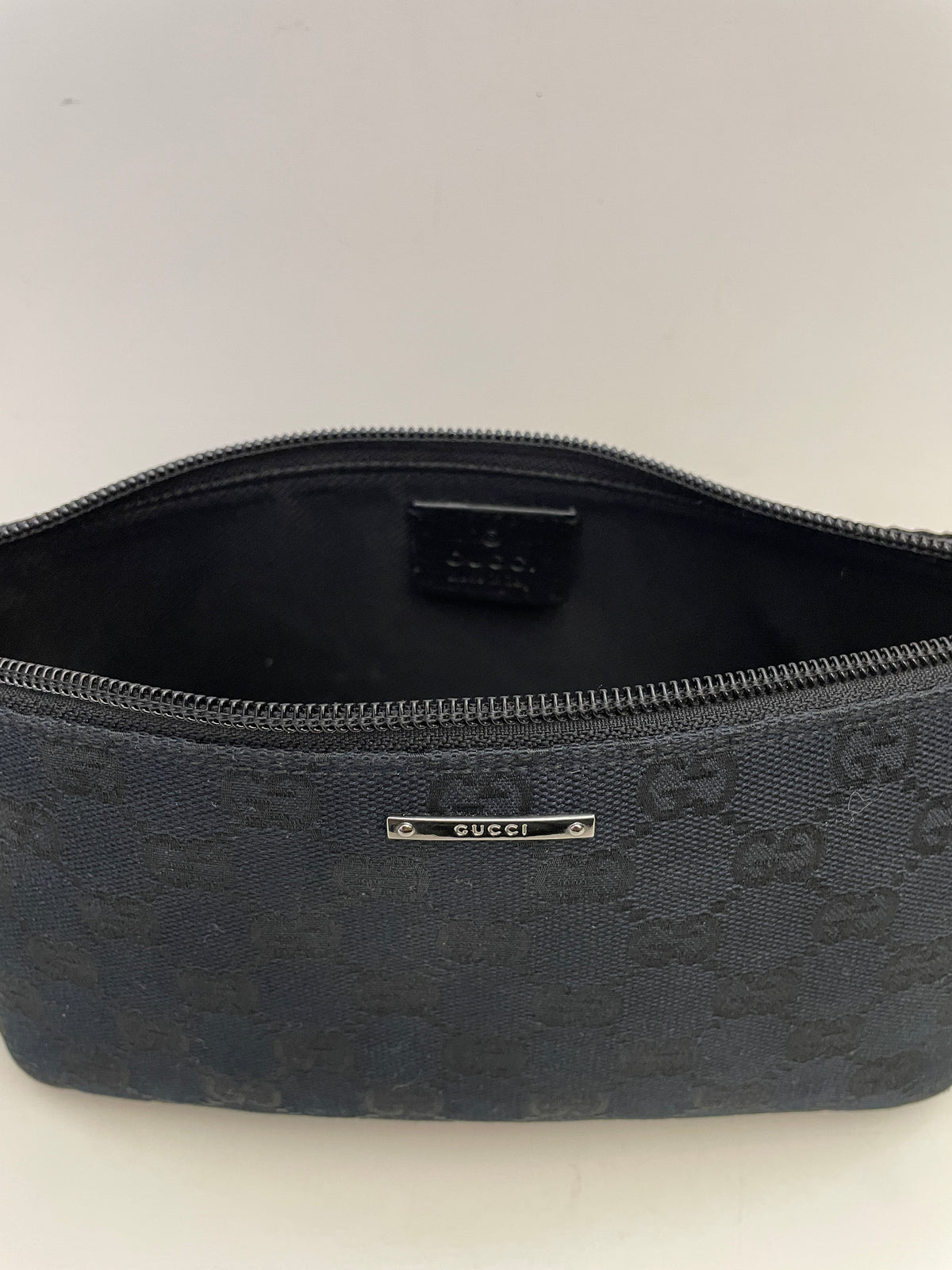 Gucci - Borsa Boat Tessuto Nero Gg Supreme