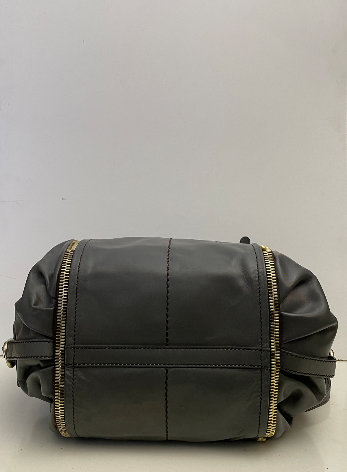 Tod's - Secchiello In Pelle Grigio Scuro