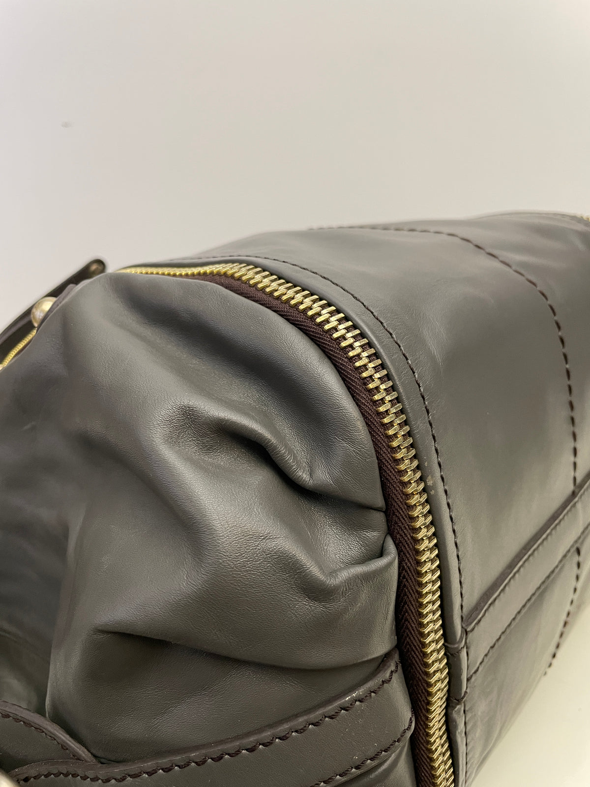 Tod's - Secchiello In Pelle Grigio Scuro