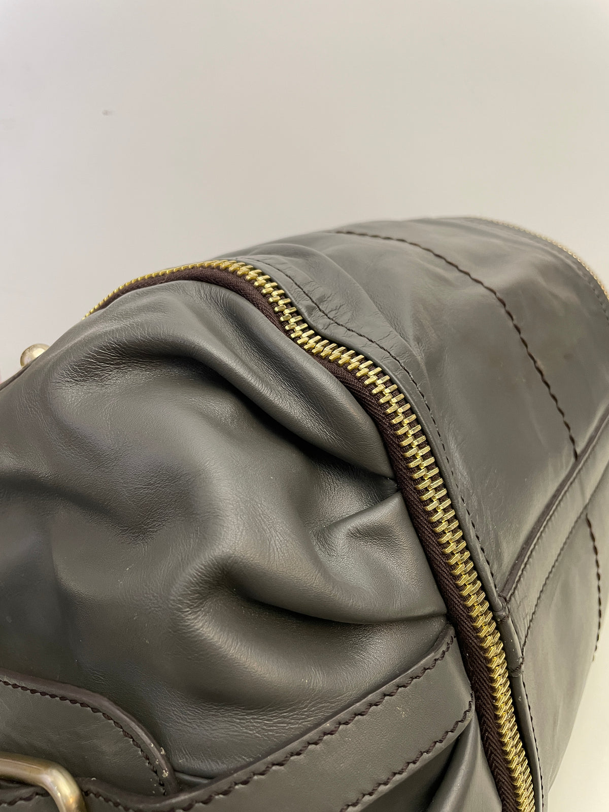 Tod's - Secchiello In Pelle Grigio Scuro
