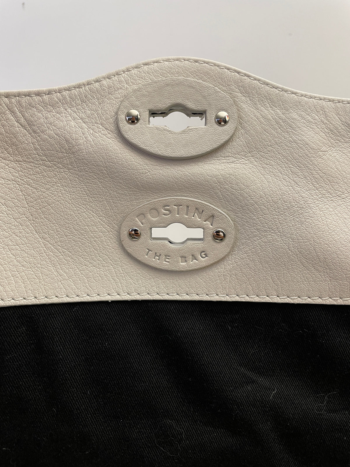 Zanellato - Borsa A Postina Trompe-L'œil Pelle Bianca