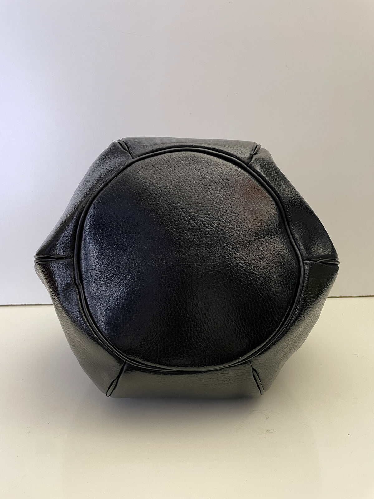 Cartier - Secchiello Bombato Double-face in Pelle Nero Vintage