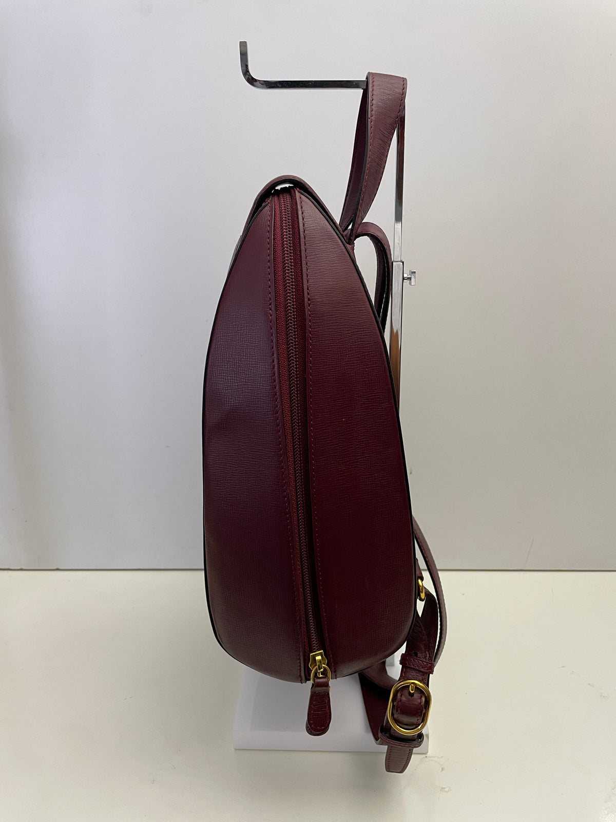 Cartier - Zaino Con Chiusura Girello Pelle Bordeaux