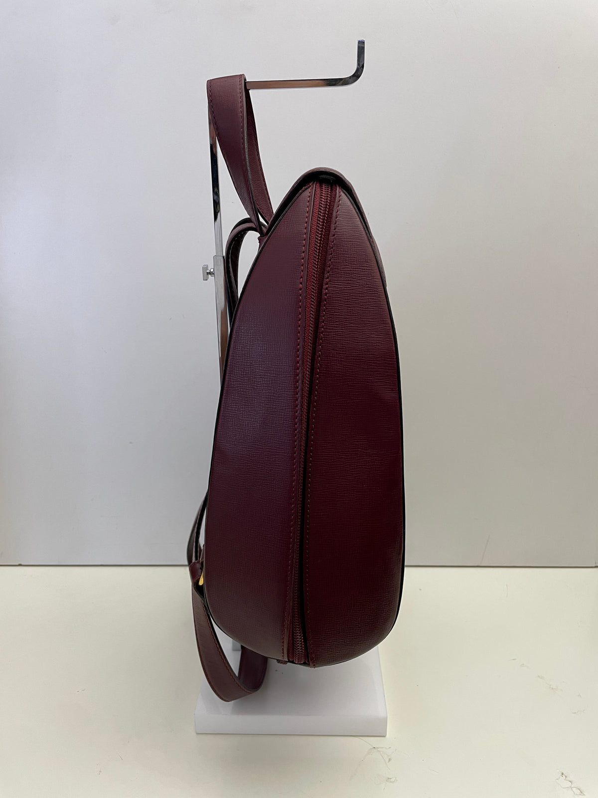 Cartier - Zaino Con Chiusura Girello Pelle Bordeaux