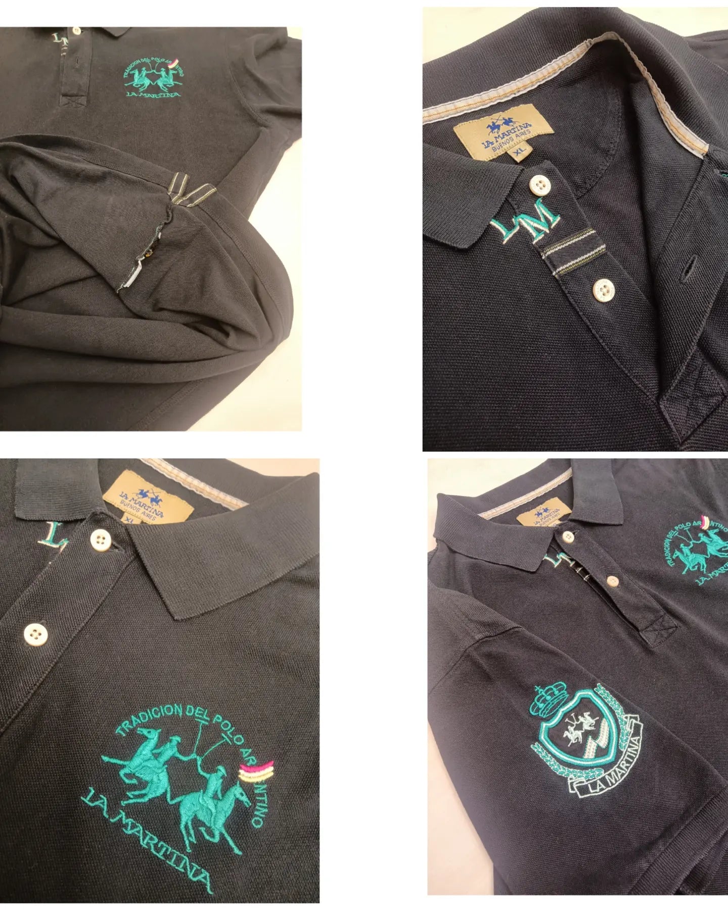 Polo Uomo Lotto 4 Pezzi (Multi-Brand) Cotone Tg XL Slim Fit