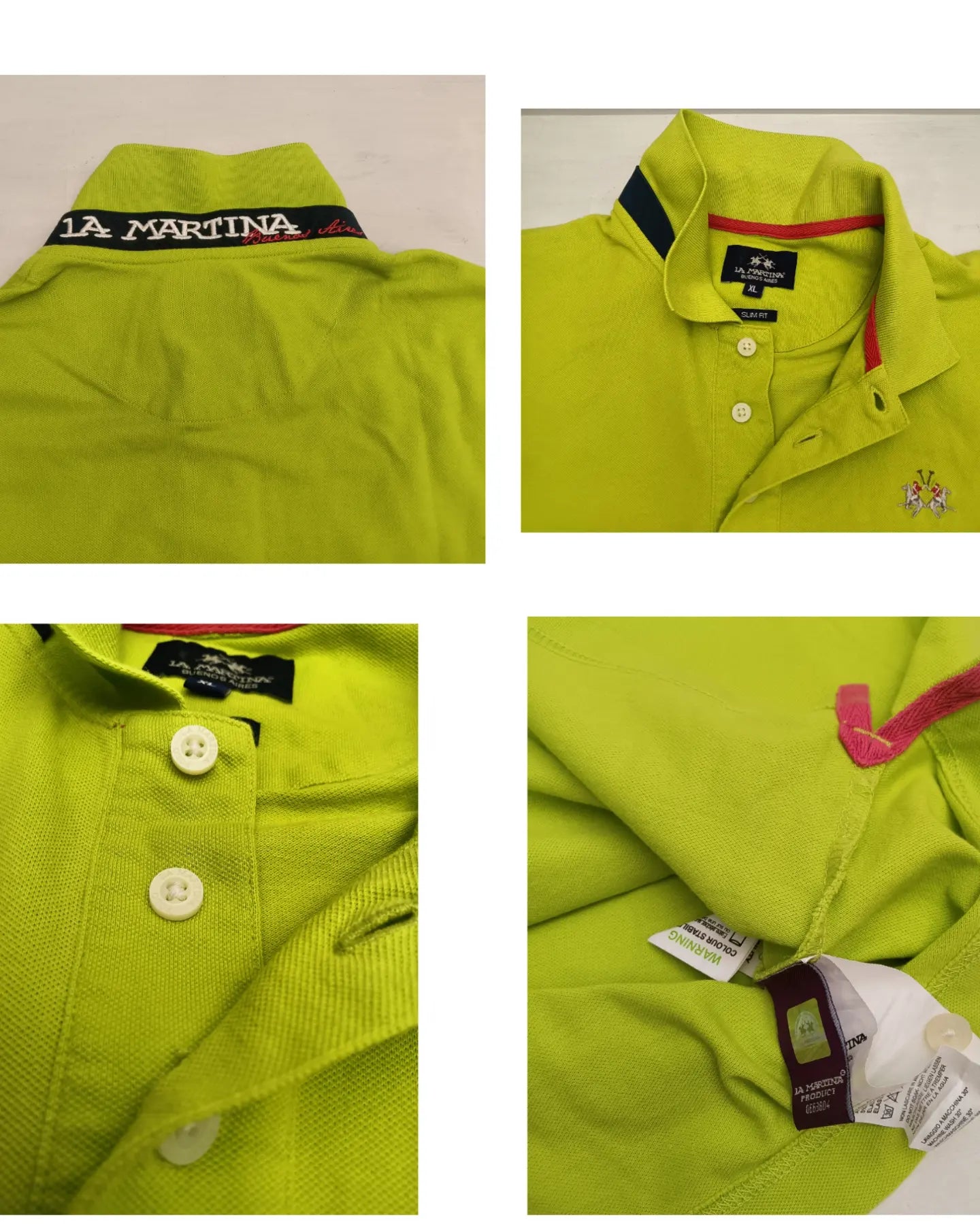 Polo Uomo Lotto 4 Pezzi (Multi-Brand) Cotone Tg XL Slim Fit