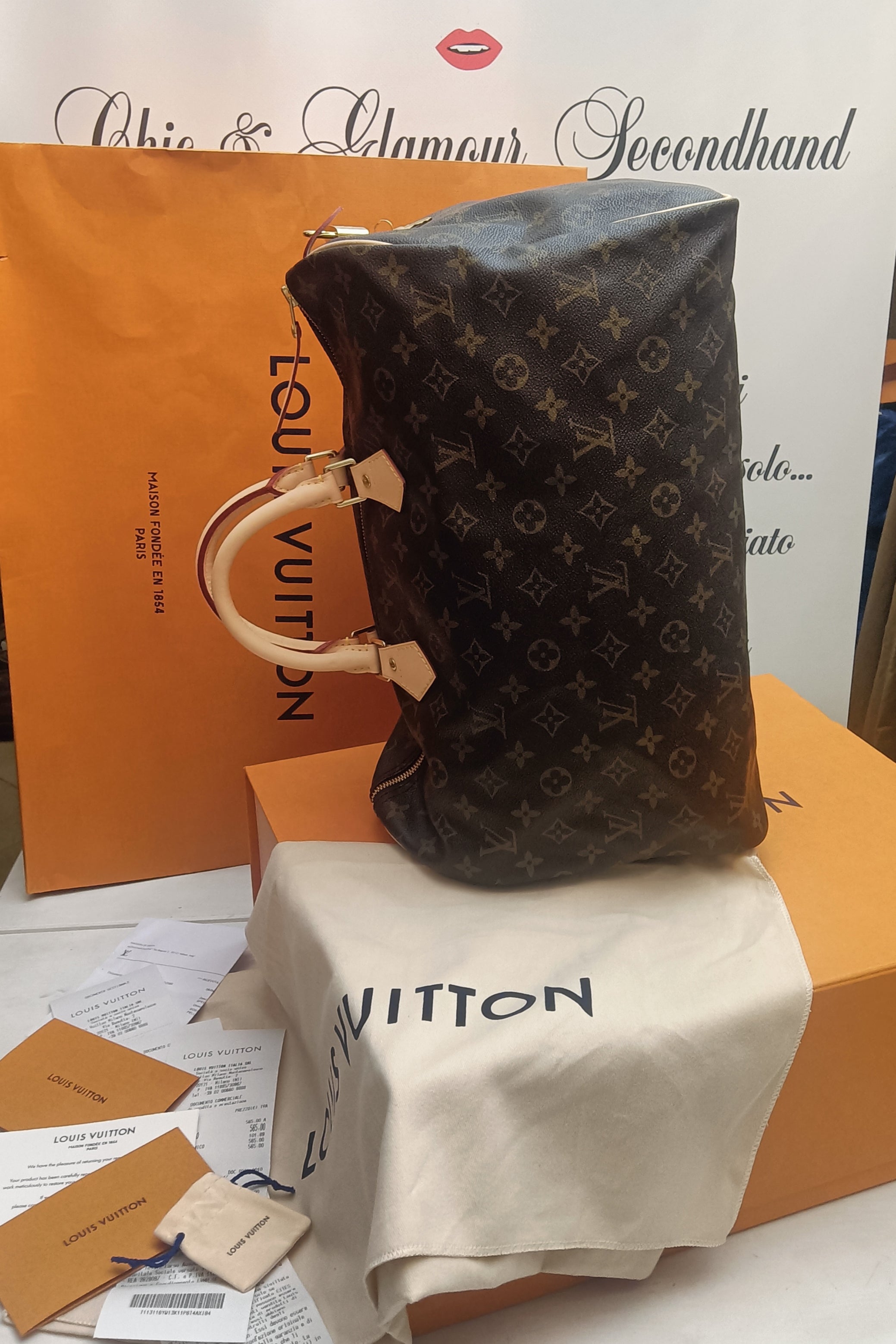Louis Vuitton – Speedy 35 Monogram Full Set