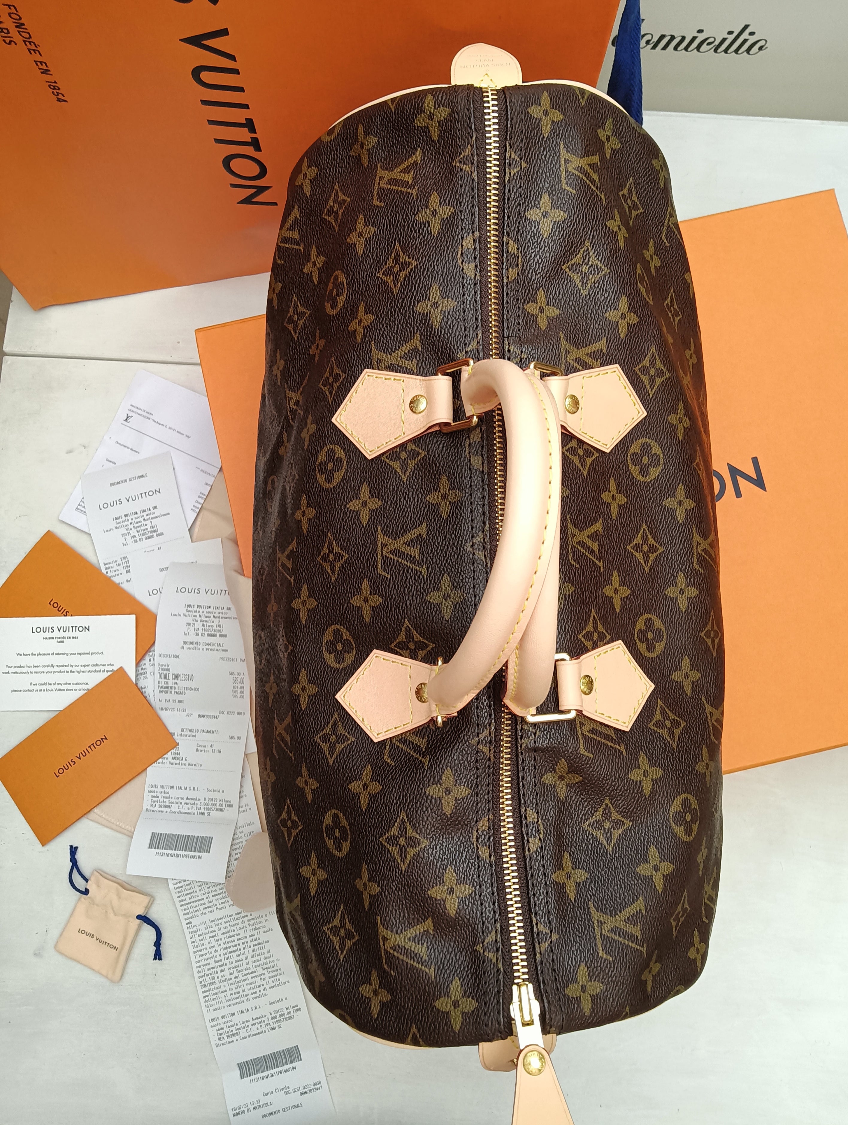 Louis Vuitton – Speedy 35 Monogram Full Set