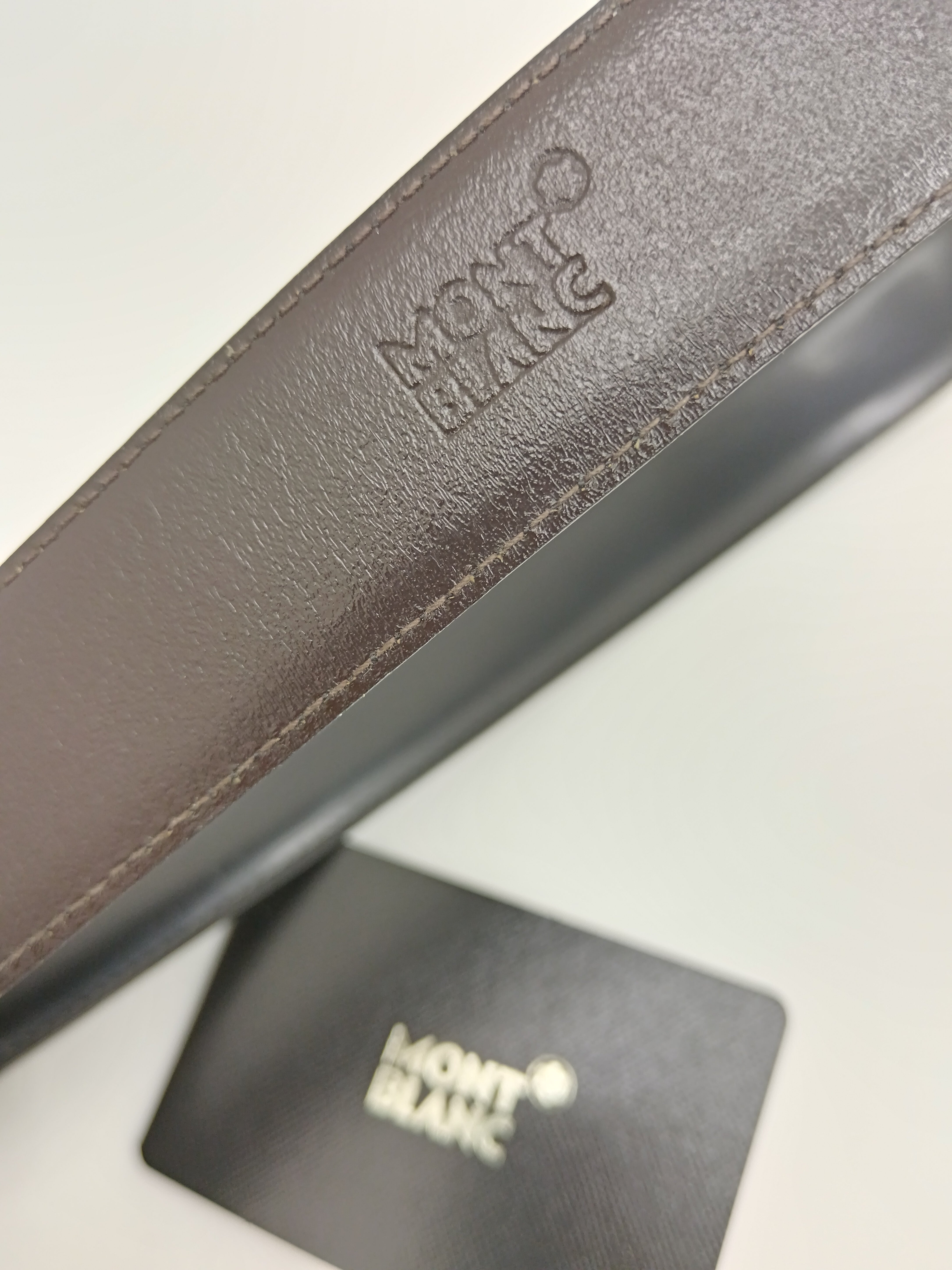 Montblanc Cintura da Uomo Reversibile pelle nera Nuova Full Set