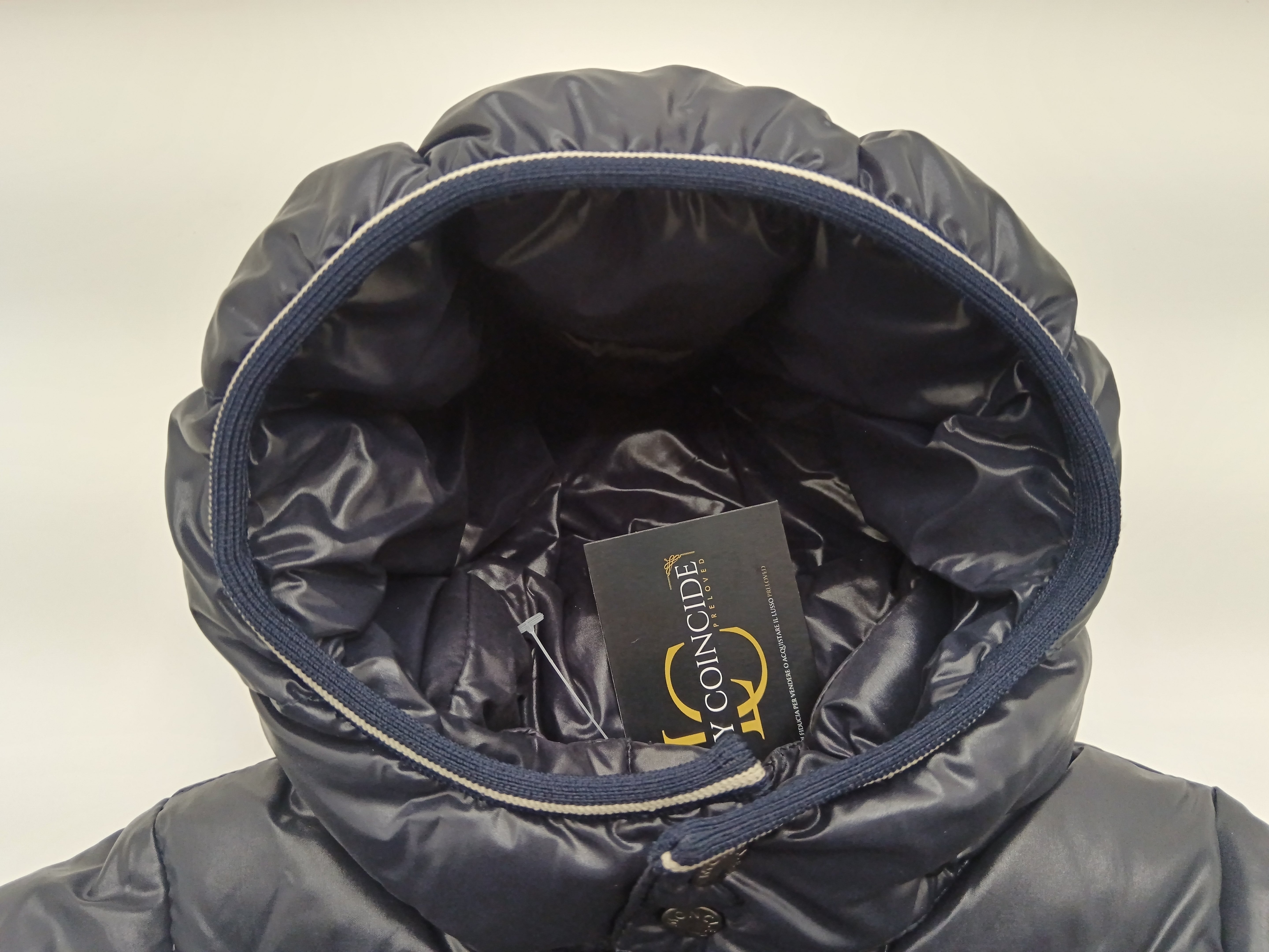 Moncler – Piumino Giubbotto Nylon Blu Bambini 9-12 Mesi