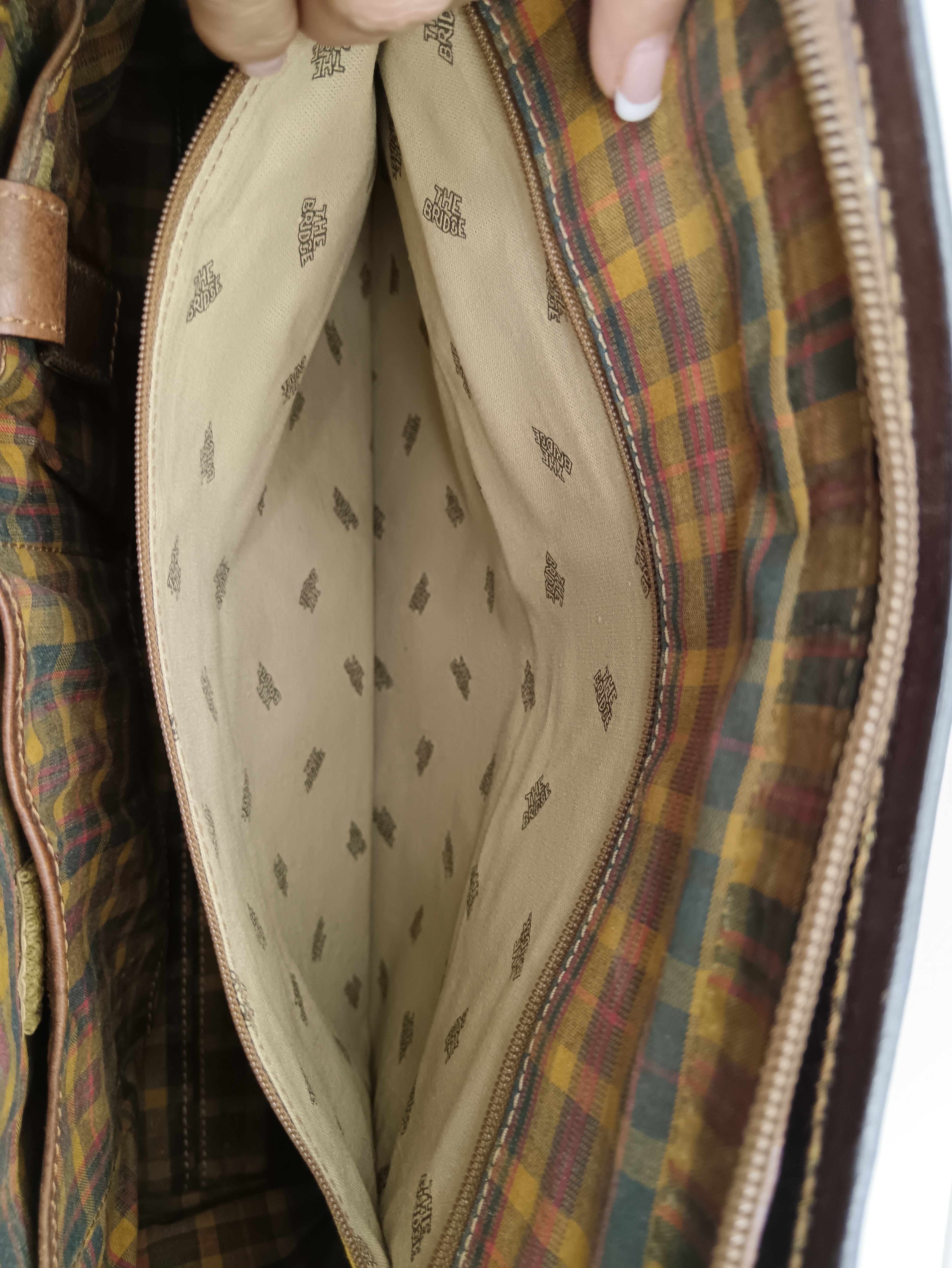 The Bridge – Borsa Cartella Donna a spalla linea Story pelle marrone