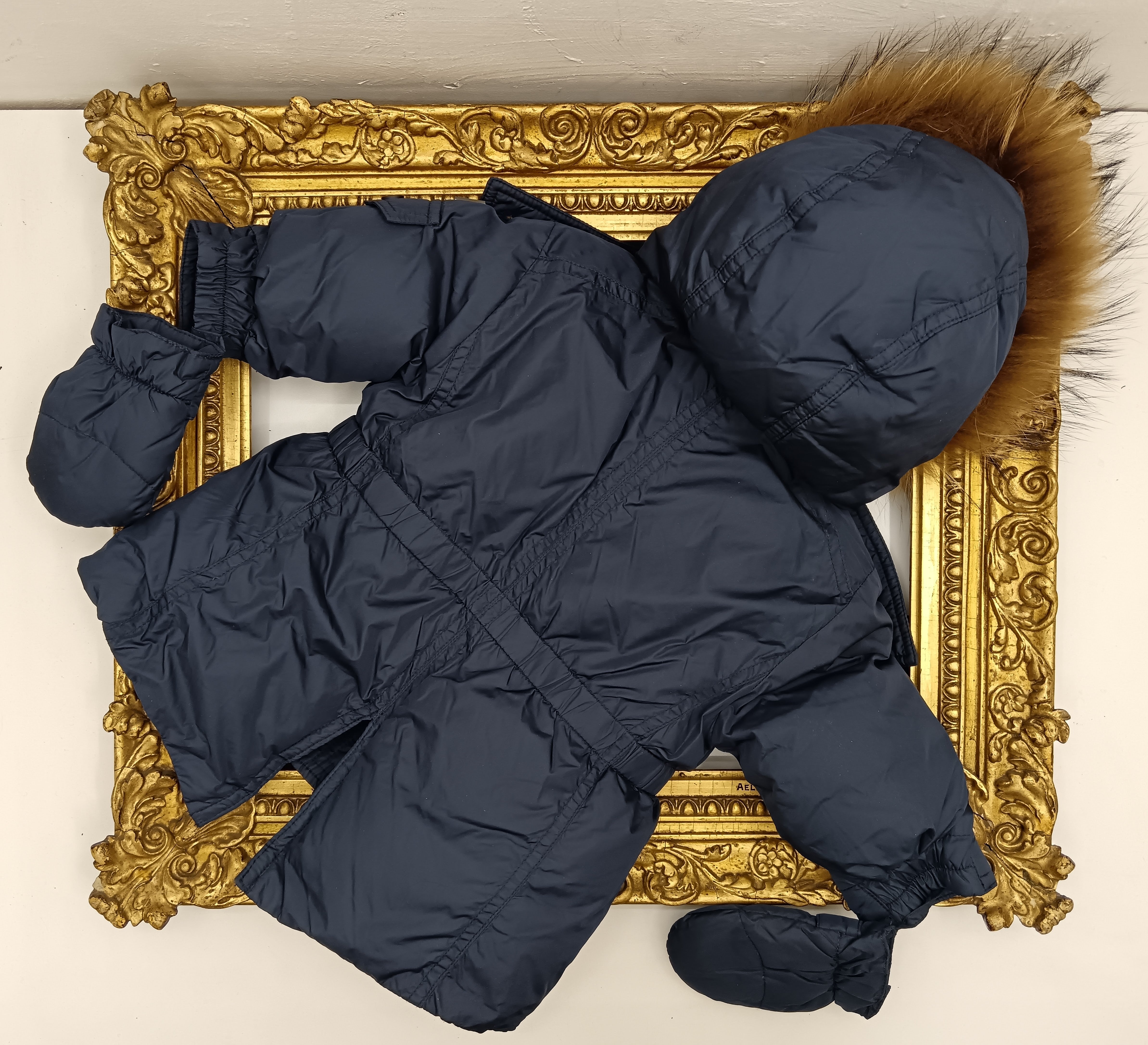 Add – Piumino Parka 1460V Blu Piuma d’Oca Neonato 6 mesi Nuovo