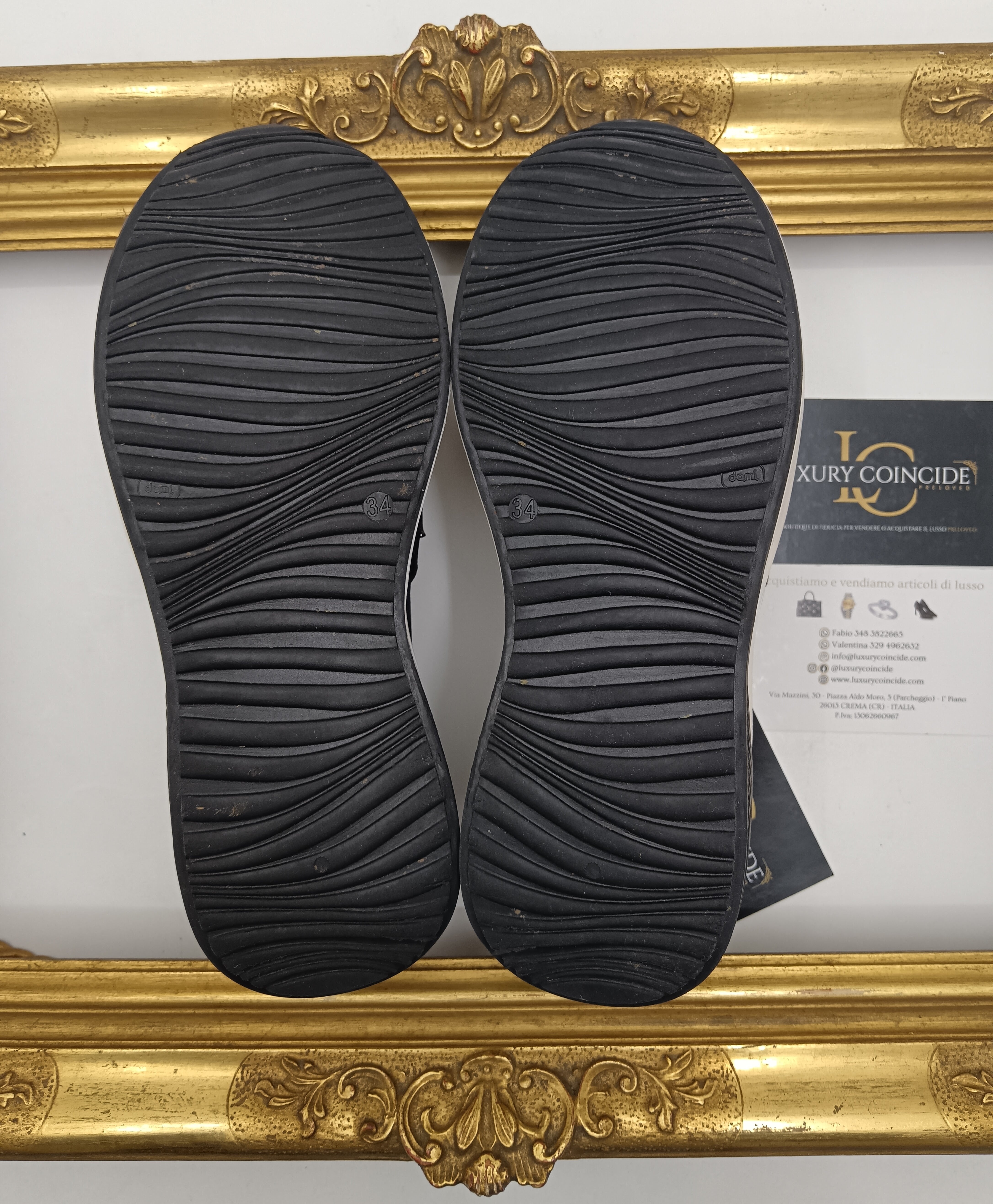 Philipp Plein – Sneakers Junior Slip On in Tessuto e Pelle Nera